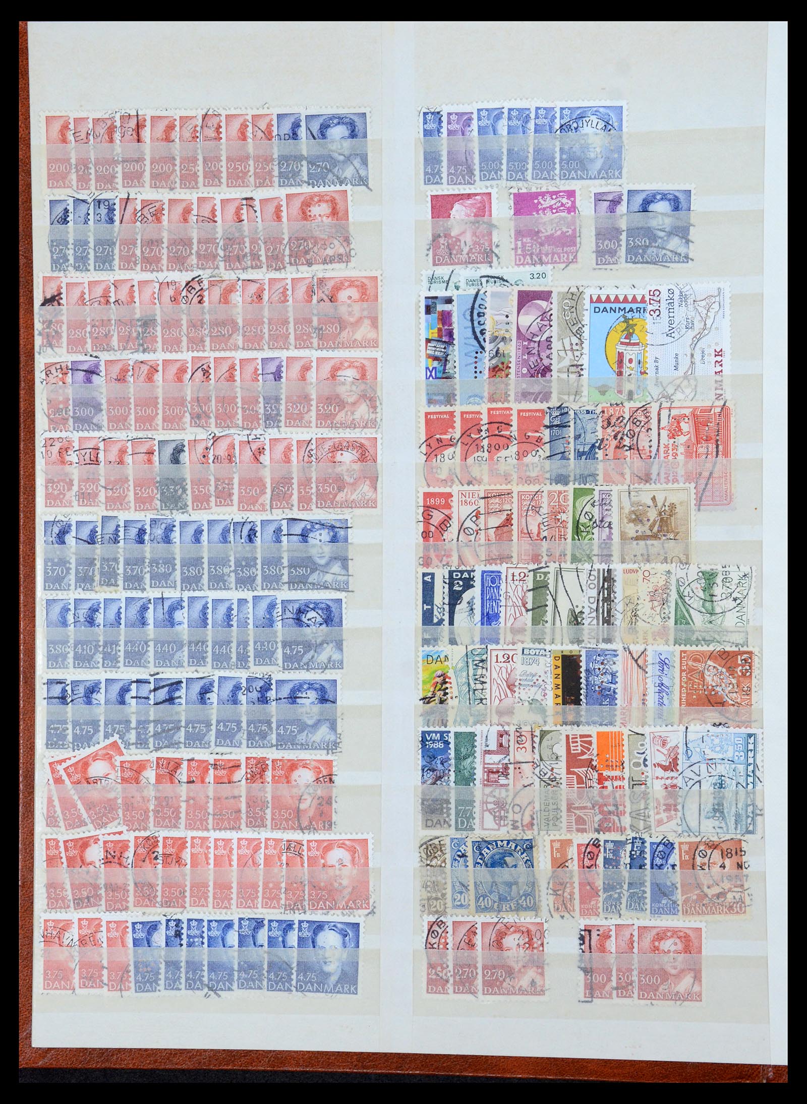 35718 010 - Postzegelverzameling 35718 Wereld perfins 1900-1950.