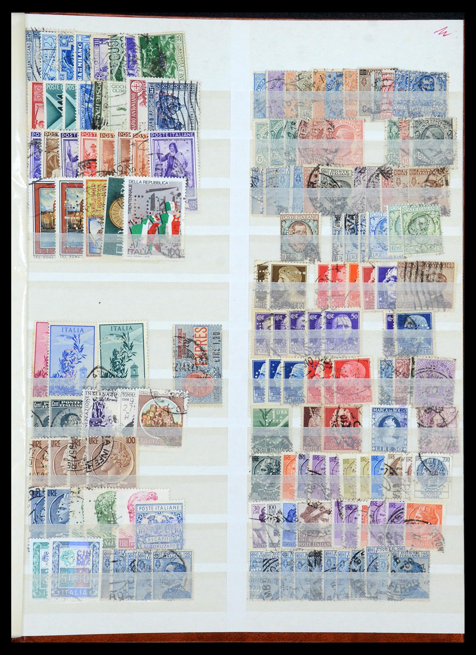 35718 022 - Stamp Collection 35718 World perfins 1900-1950.