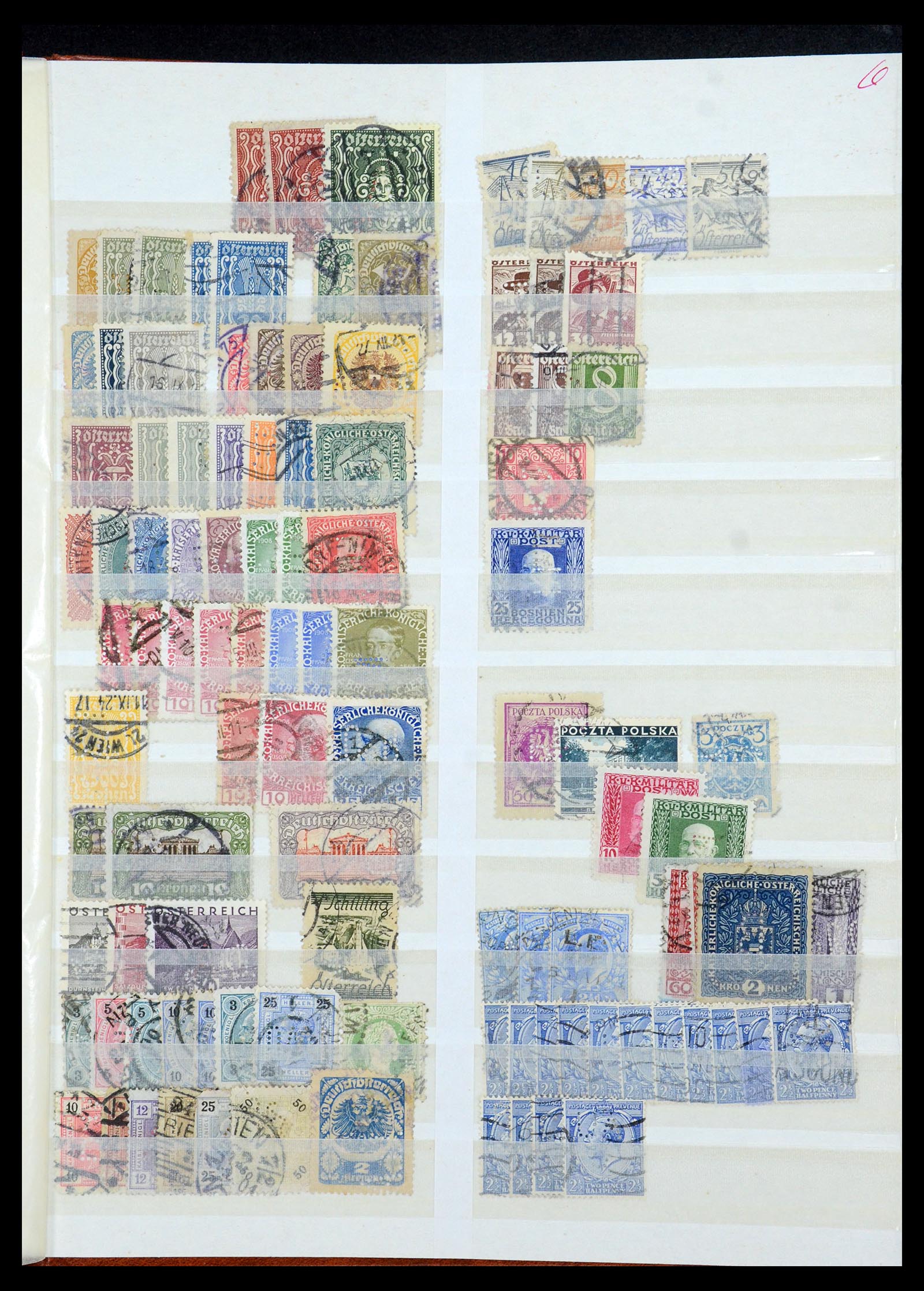 35718 023 - Stamp Collection 35718 World perfins 1900-1950.