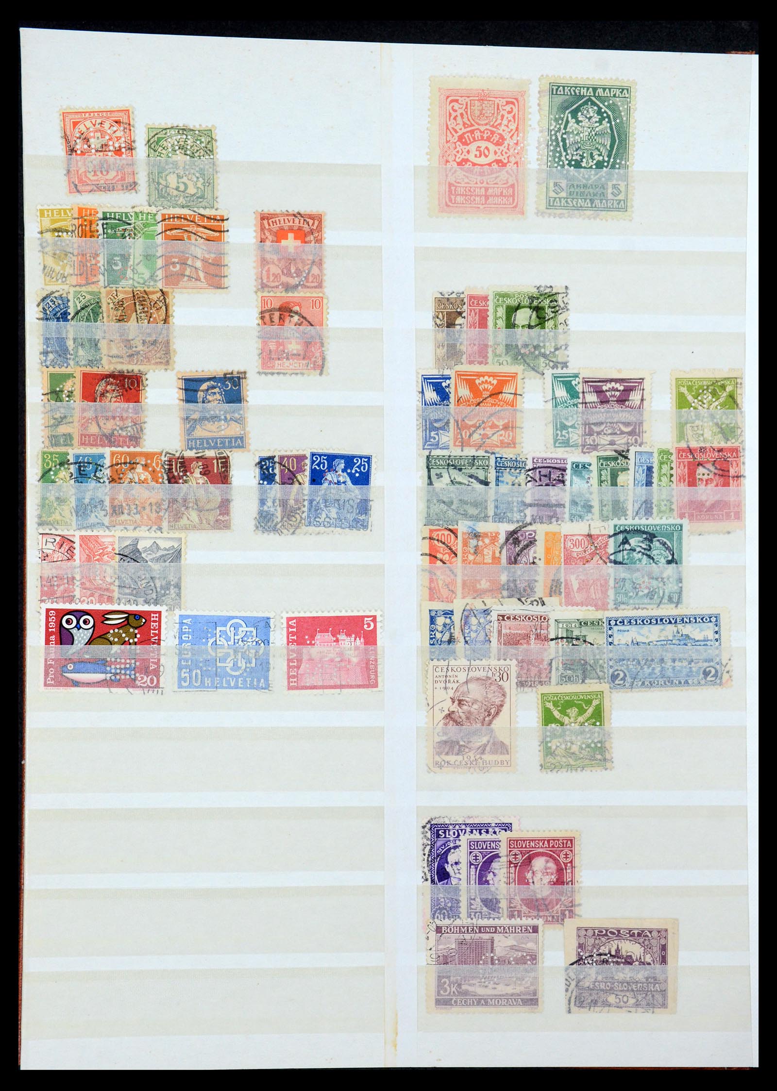 35718 026 - Stamp Collection 35718 World perfins 1900-1950.