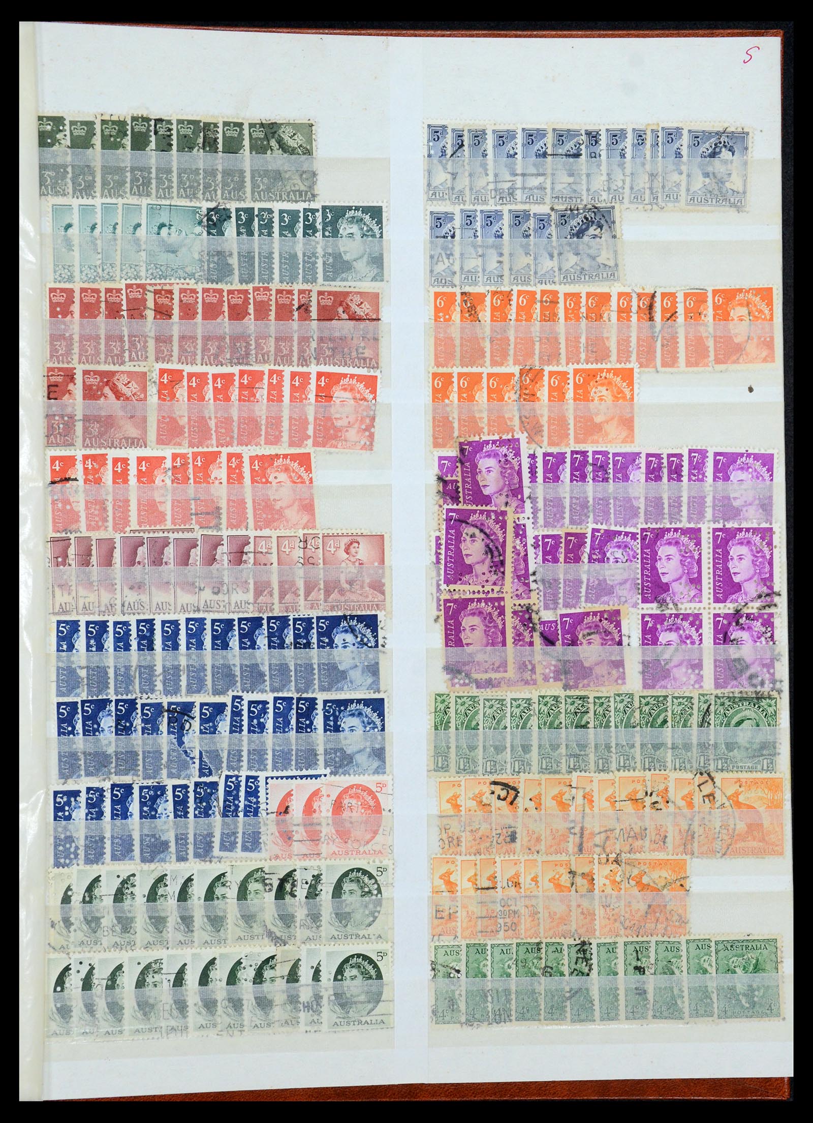 35718 031 - Stamp Collection 35718 World perfins 1900-1950.