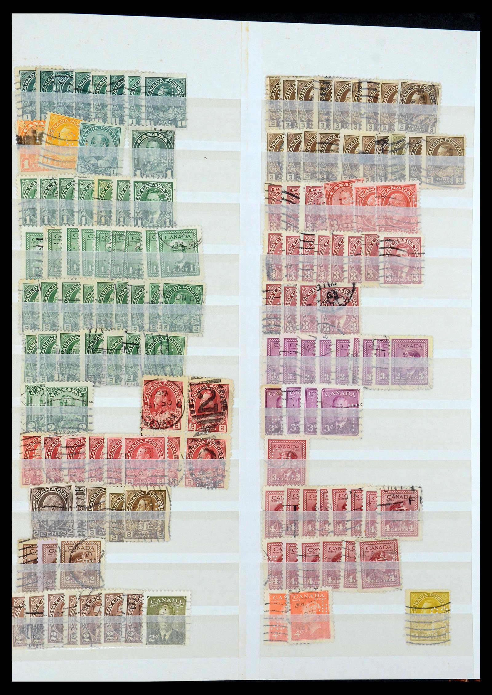 35718 034 - Stamp Collection 35718 World perfins 1900-1950.