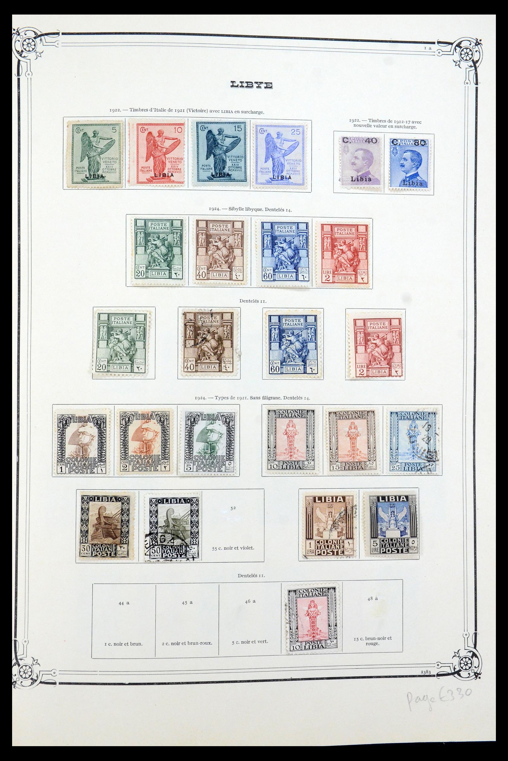 35719 002 - Postzegelverzameling 35719 Libië 1912-1984.