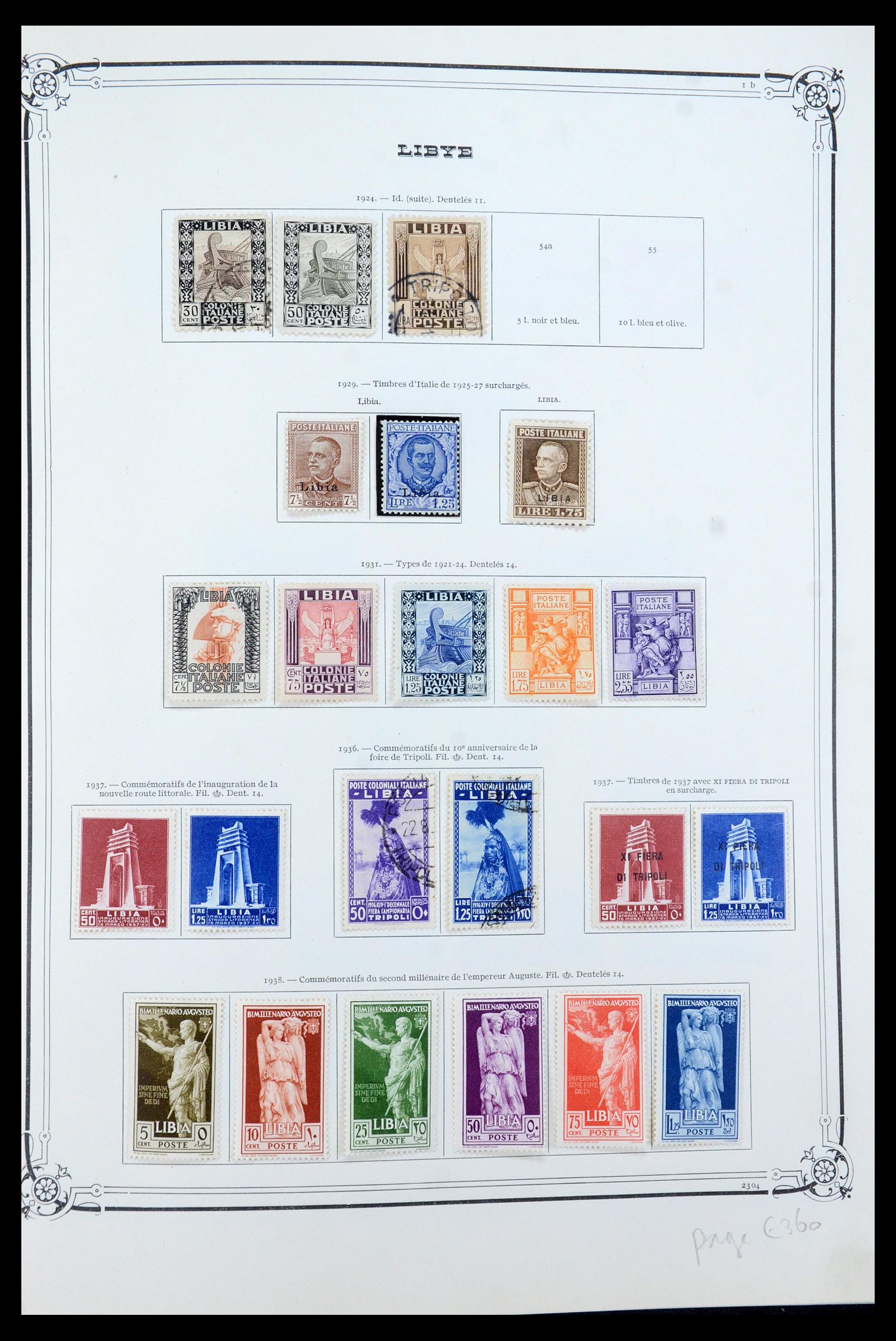 35719 003 - Postzegelverzameling 35719 Libië 1912-1984.
