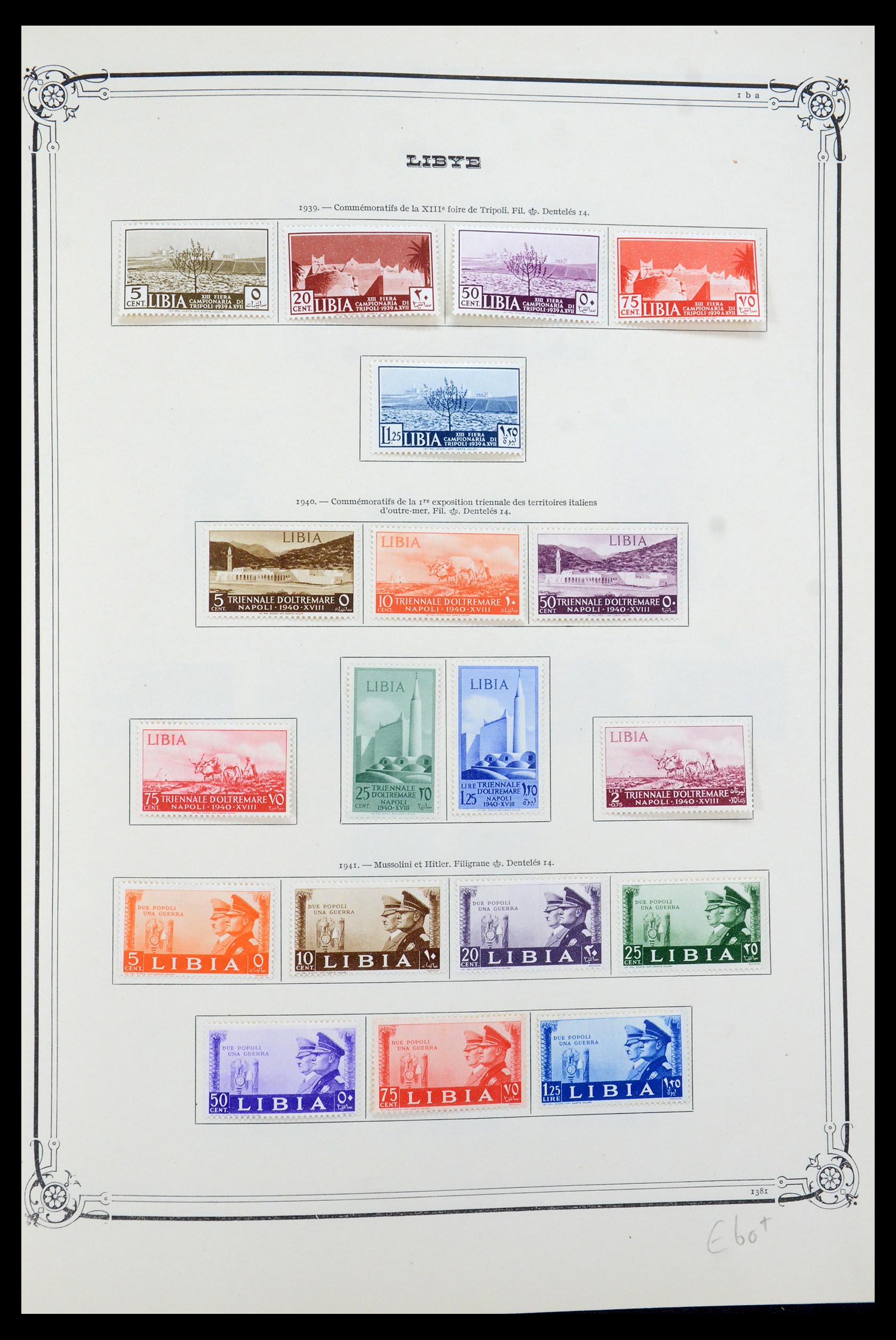 35719 004 - Postzegelverzameling 35719 Libië 1912-1984.