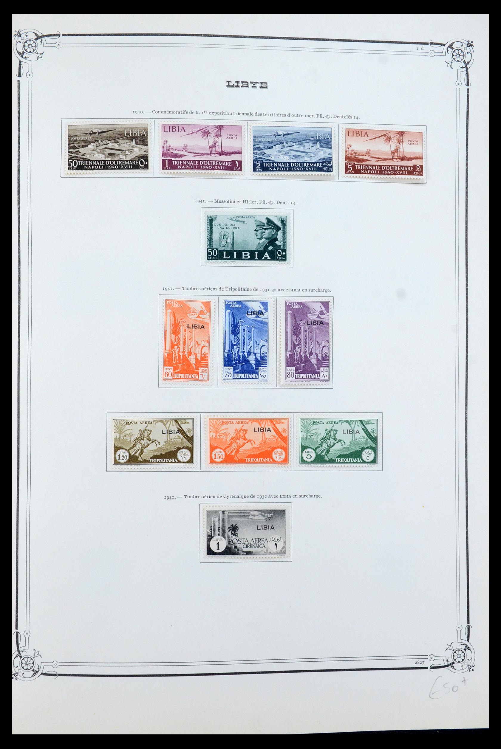 35719 006 - Postzegelverzameling 35719 Libië 1912-1984.