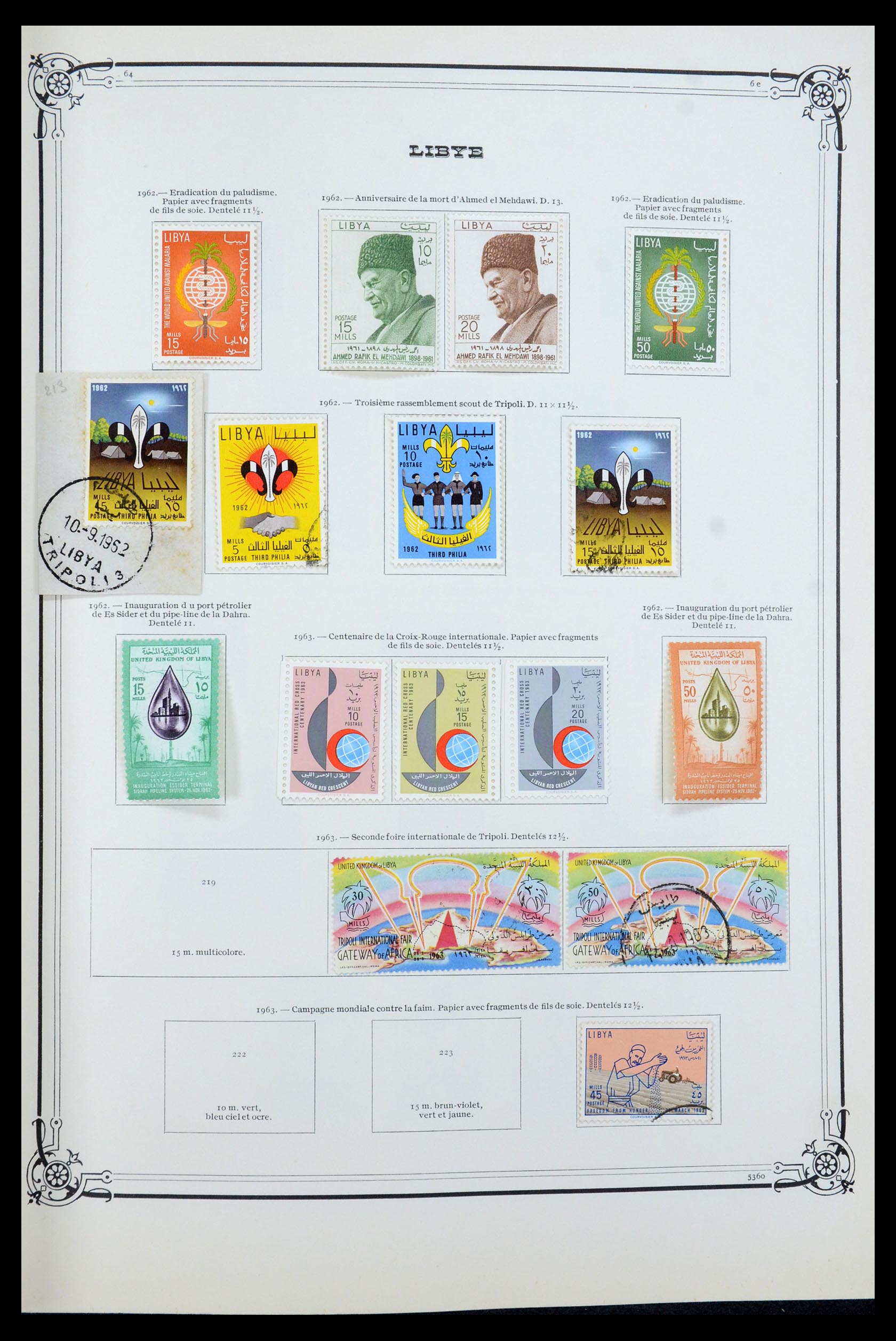 35719 017 - Postzegelverzameling 35719 Libië 1912-1984.