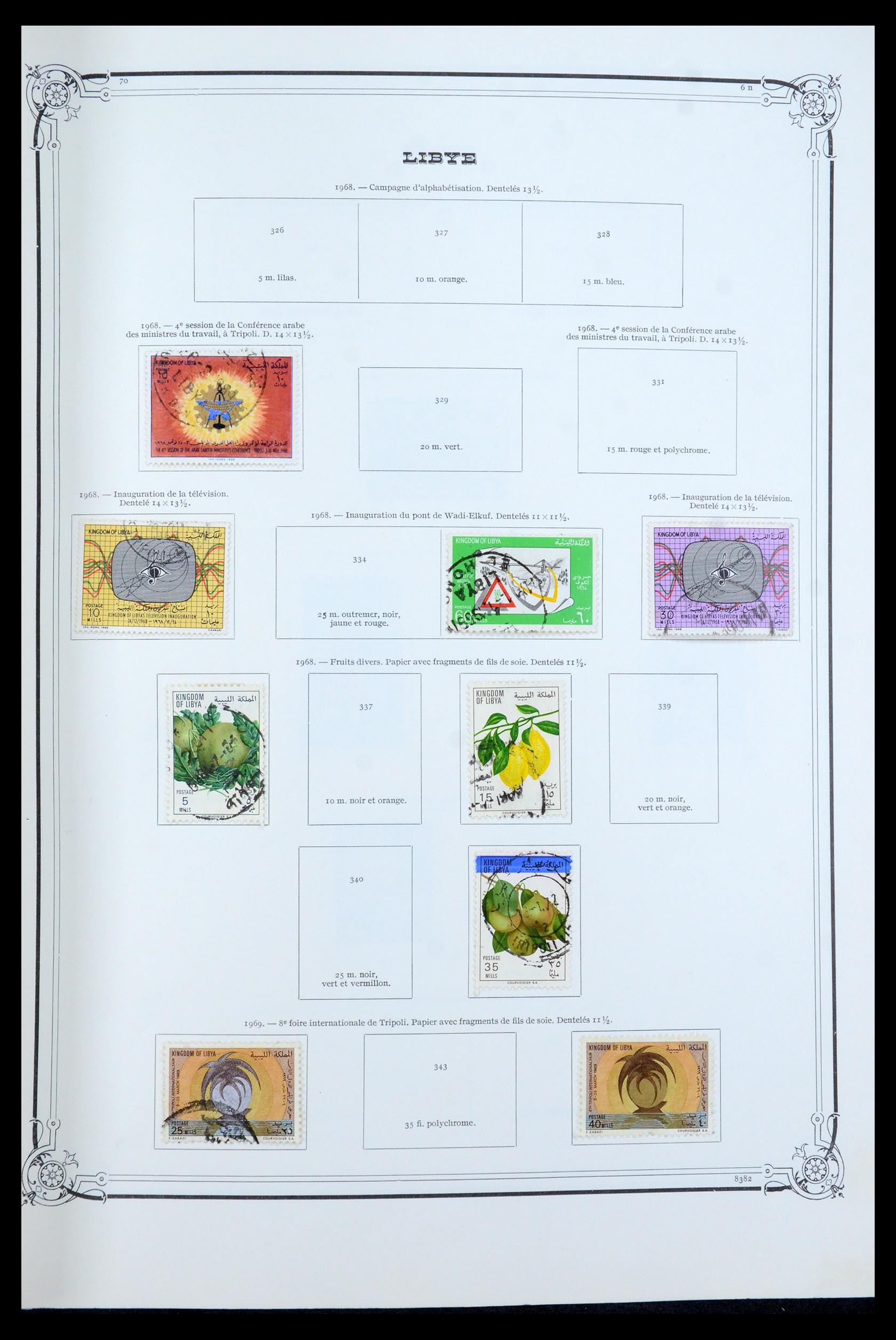 35719 025 - Postzegelverzameling 35719 Libië 1912-1984.