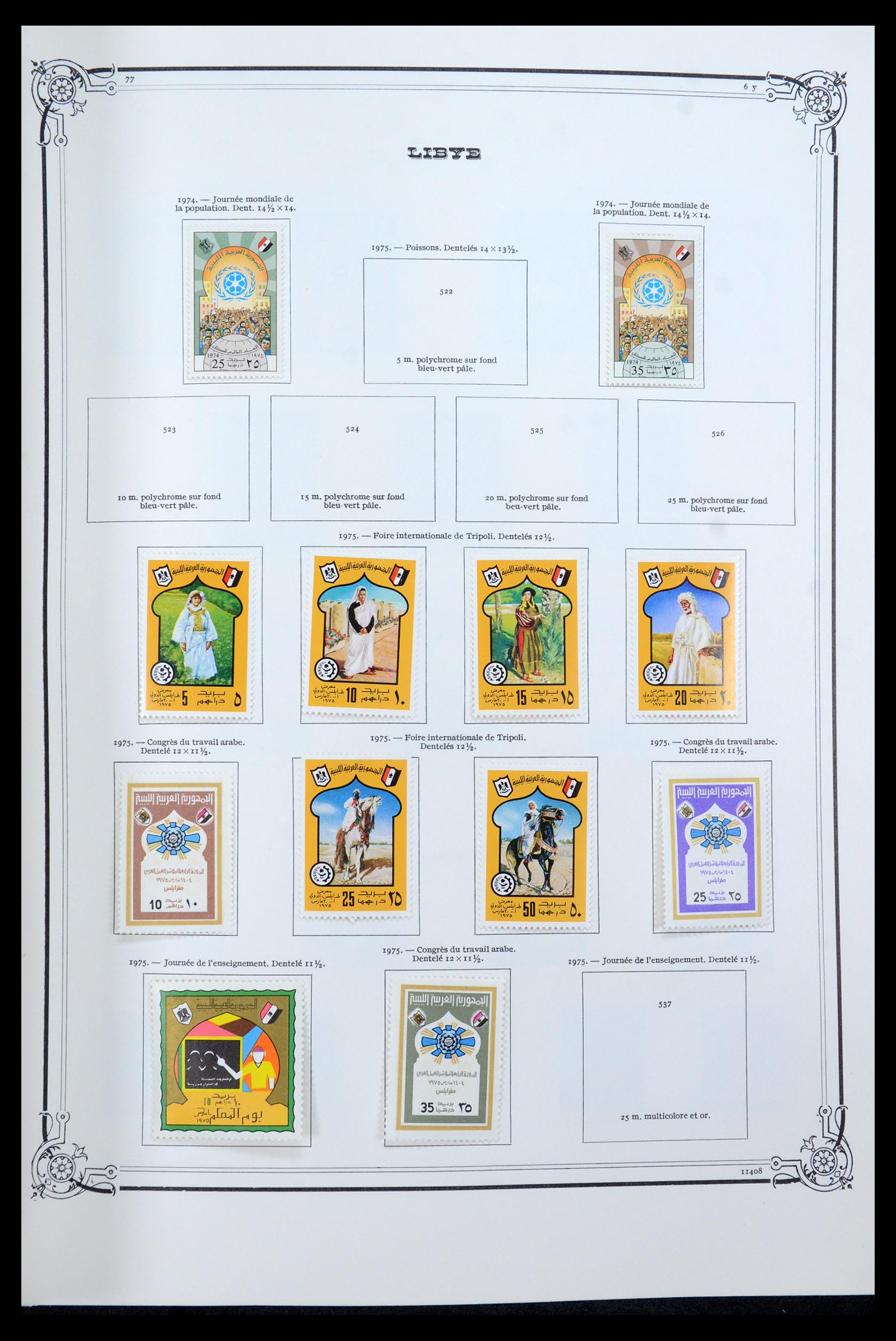 35719 036 - Postzegelverzameling 35719 Libië 1912-1984.
