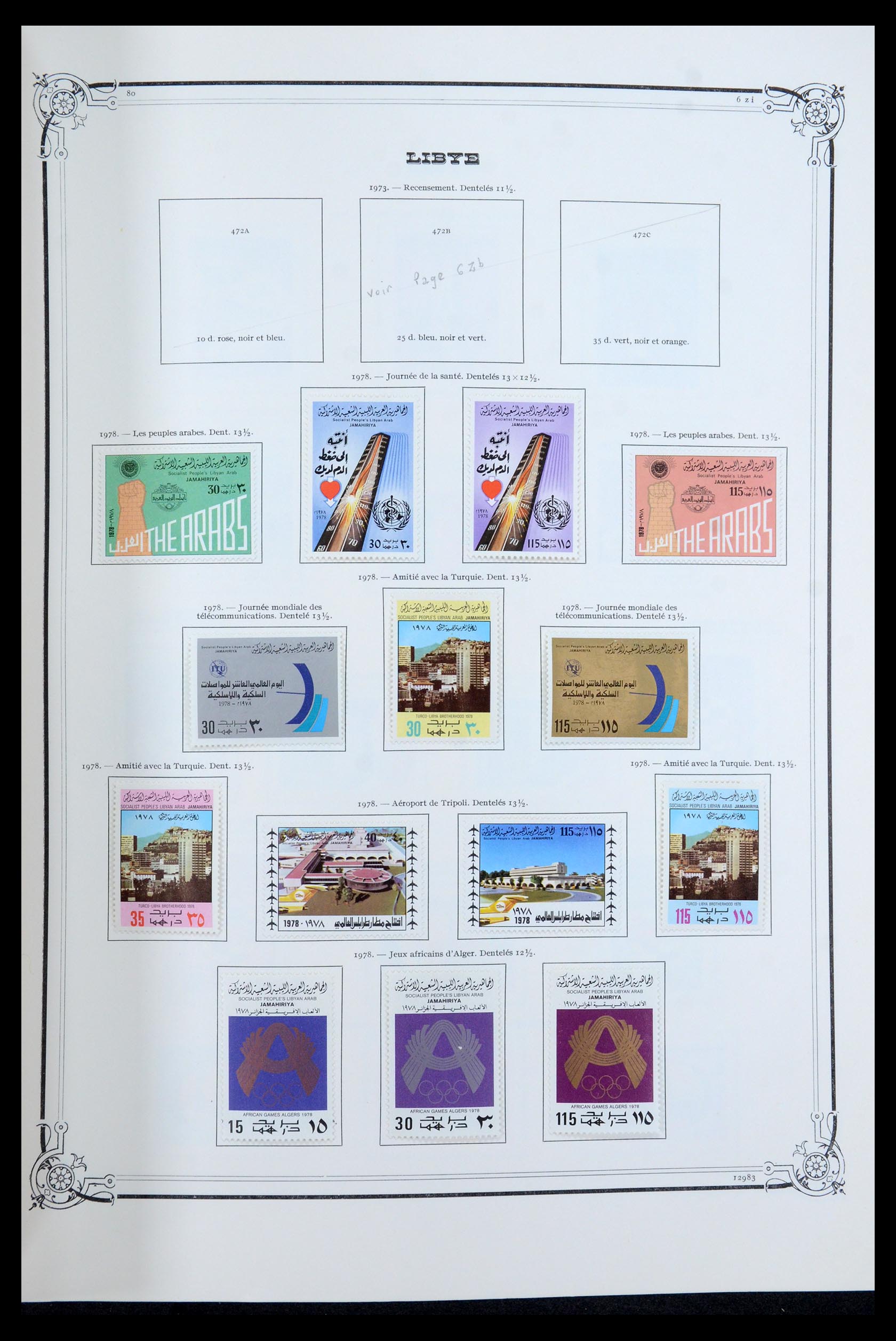 35719 046 - Postzegelverzameling 35719 Libië 1912-1984.