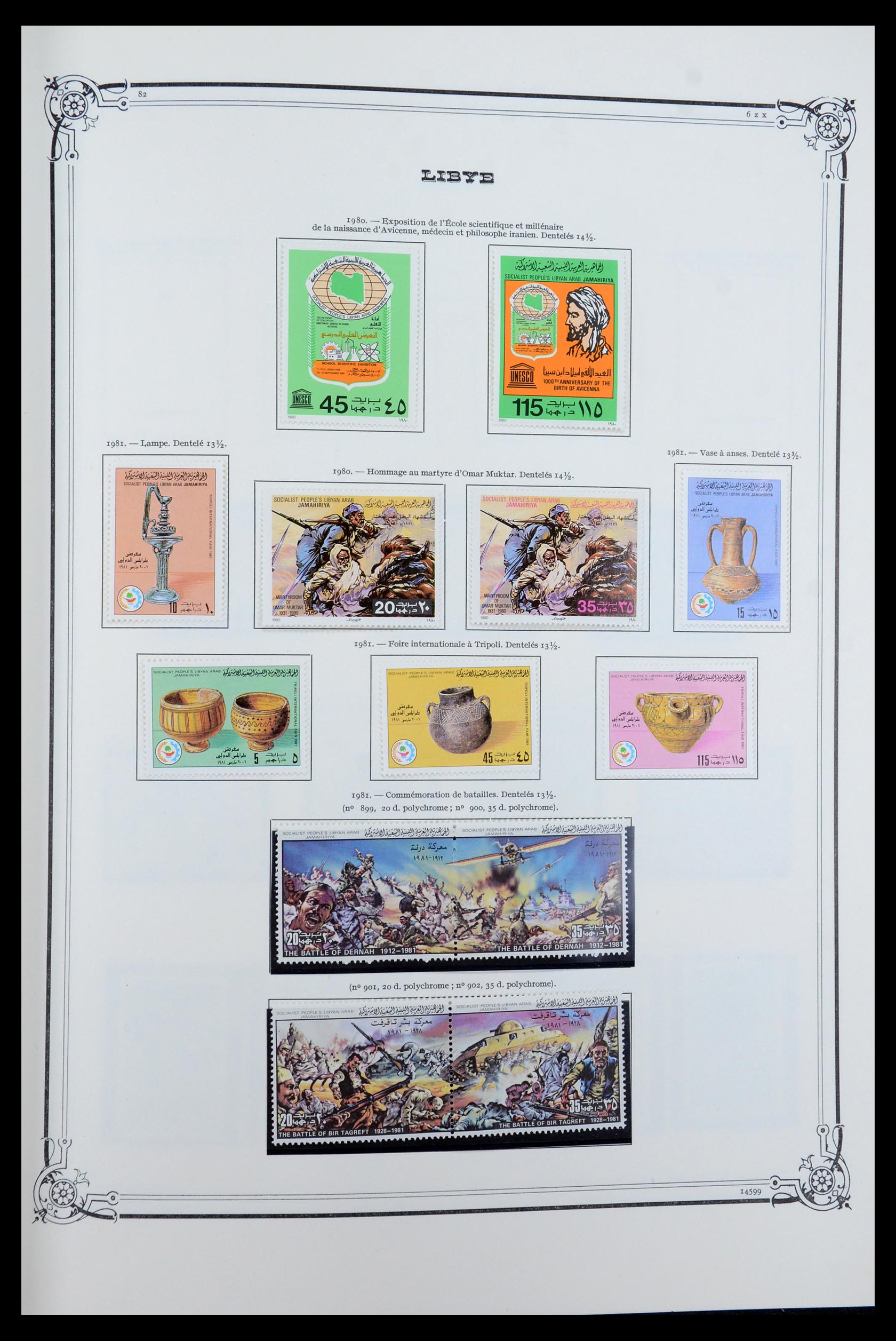 35719 060 - Postzegelverzameling 35719 Libië 1912-1984.