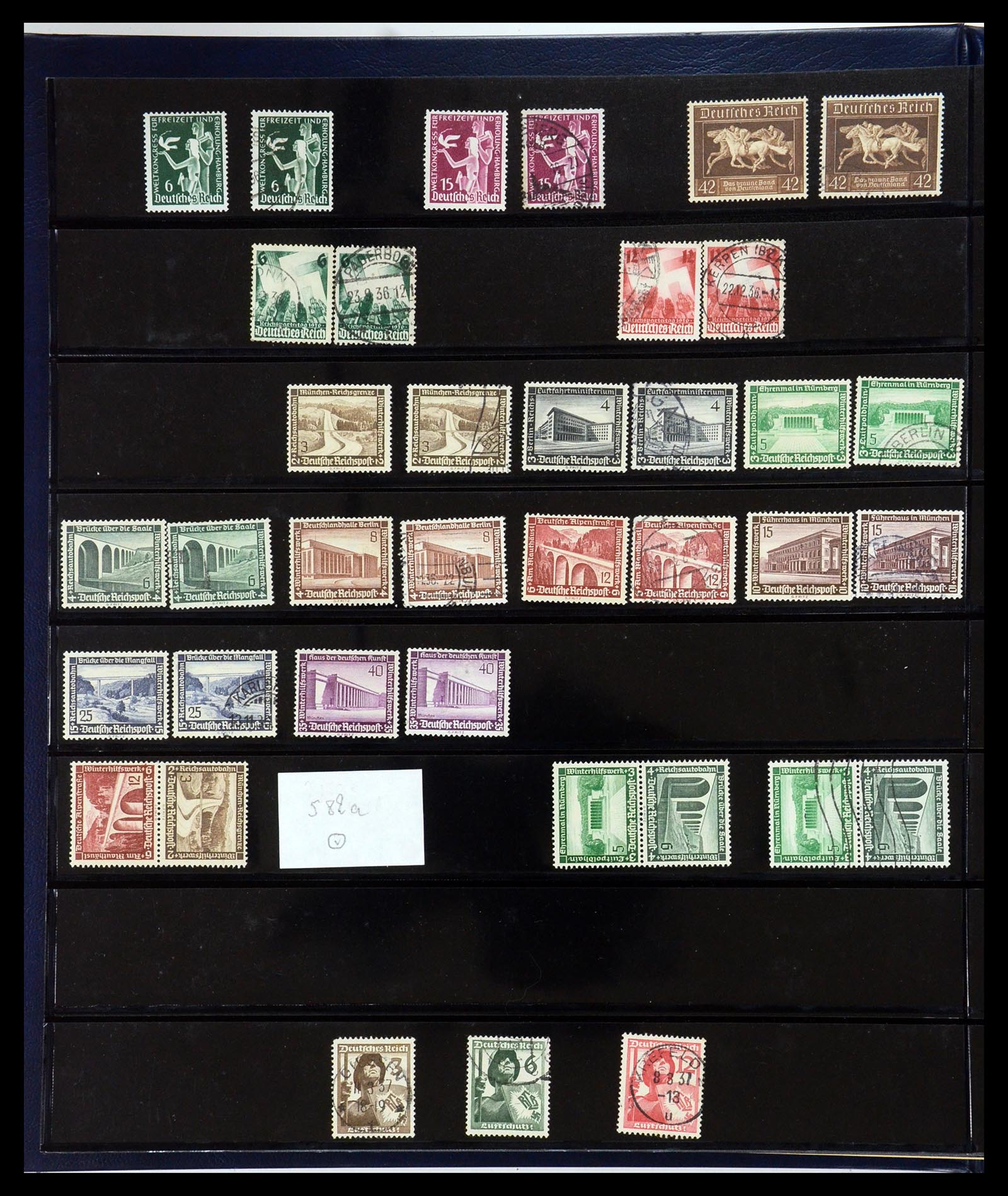35720 008 - Postzegelverzameling 35720 Europese landen 1930-1945.