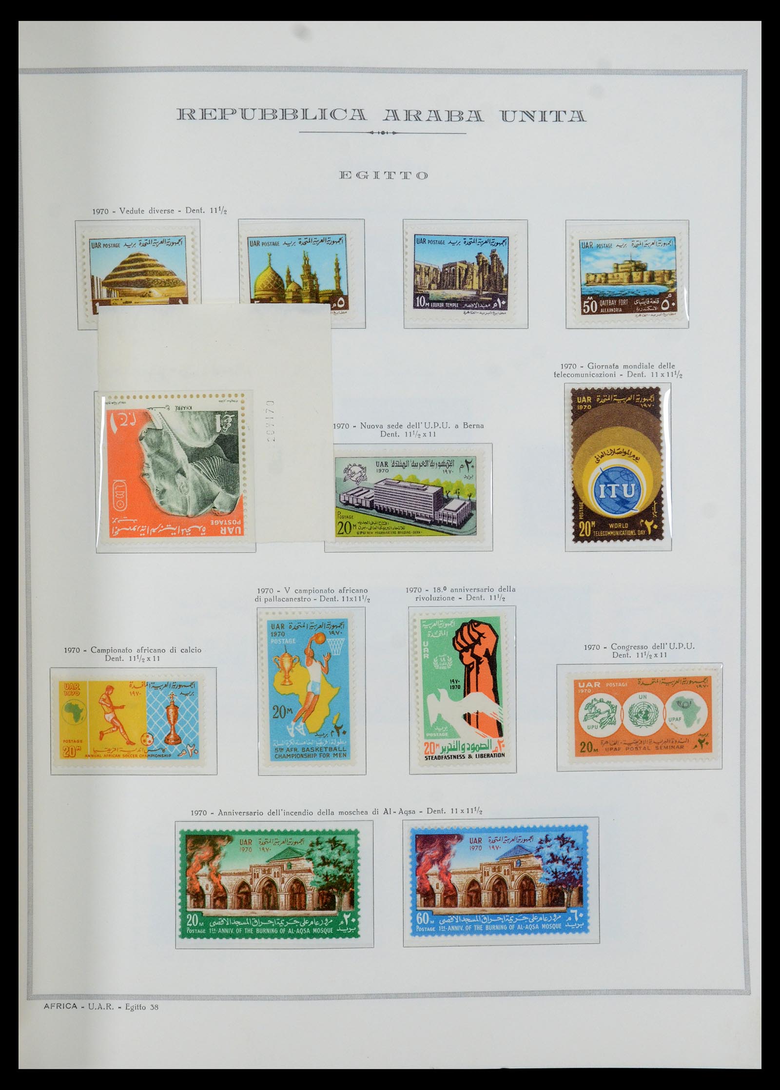 35721 038 - Stamp Collection 35721 United Arab Republic (U.A.R.) 1958-1983.