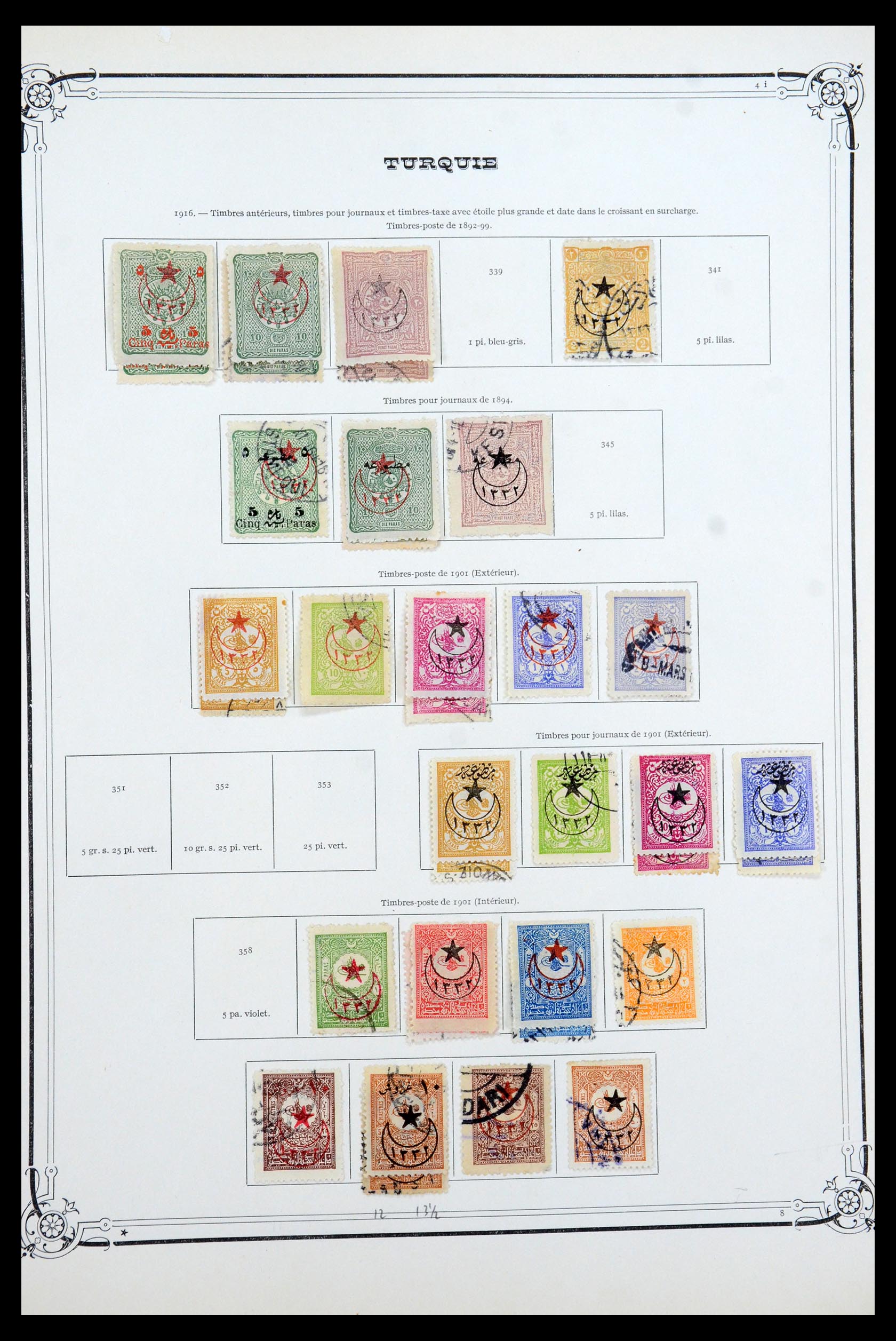 35722 013 - Stamp Collection 35722 Turkey 1862-1960.