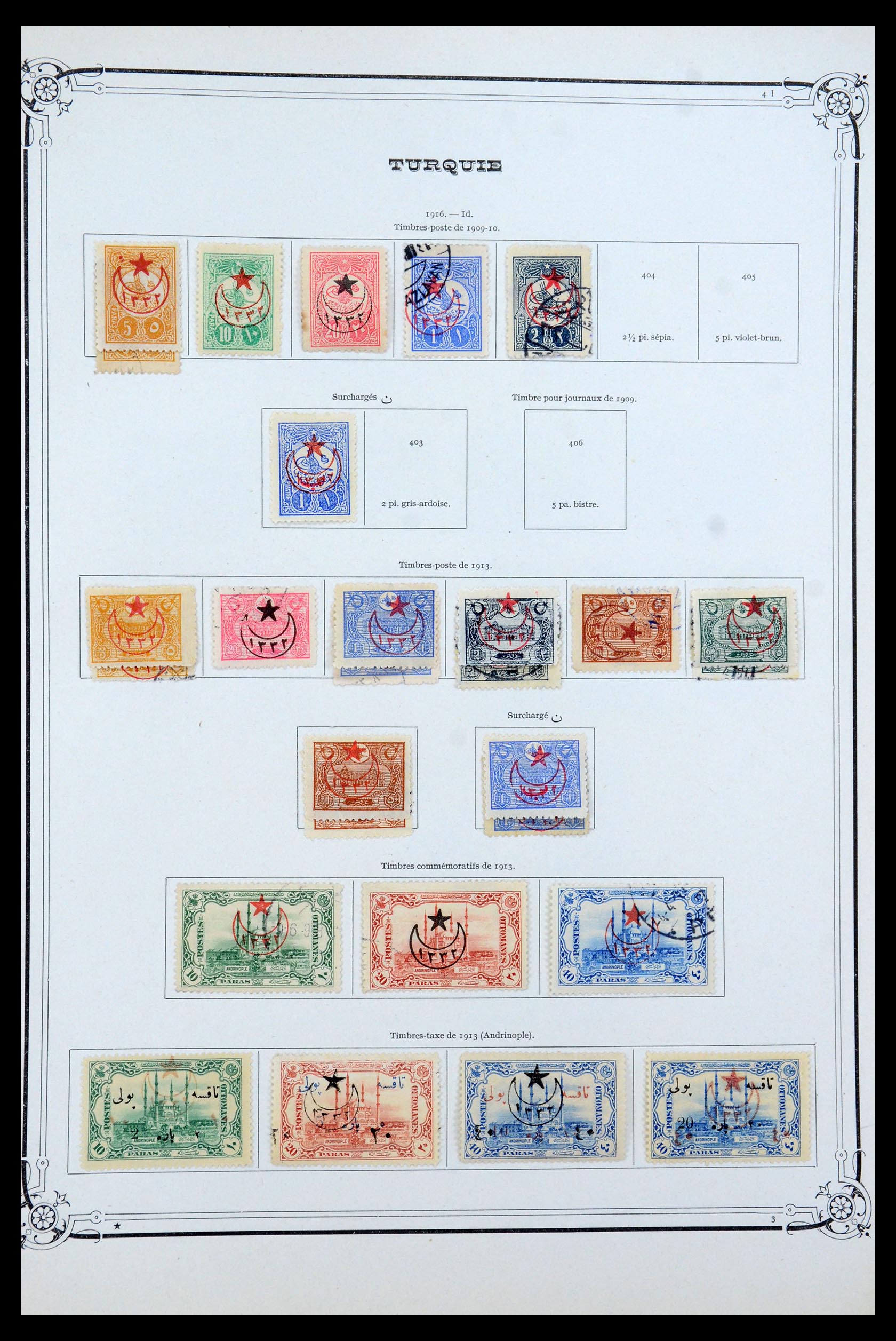 35722 015 - Stamp Collection 35722 Turkey 1862-1960.