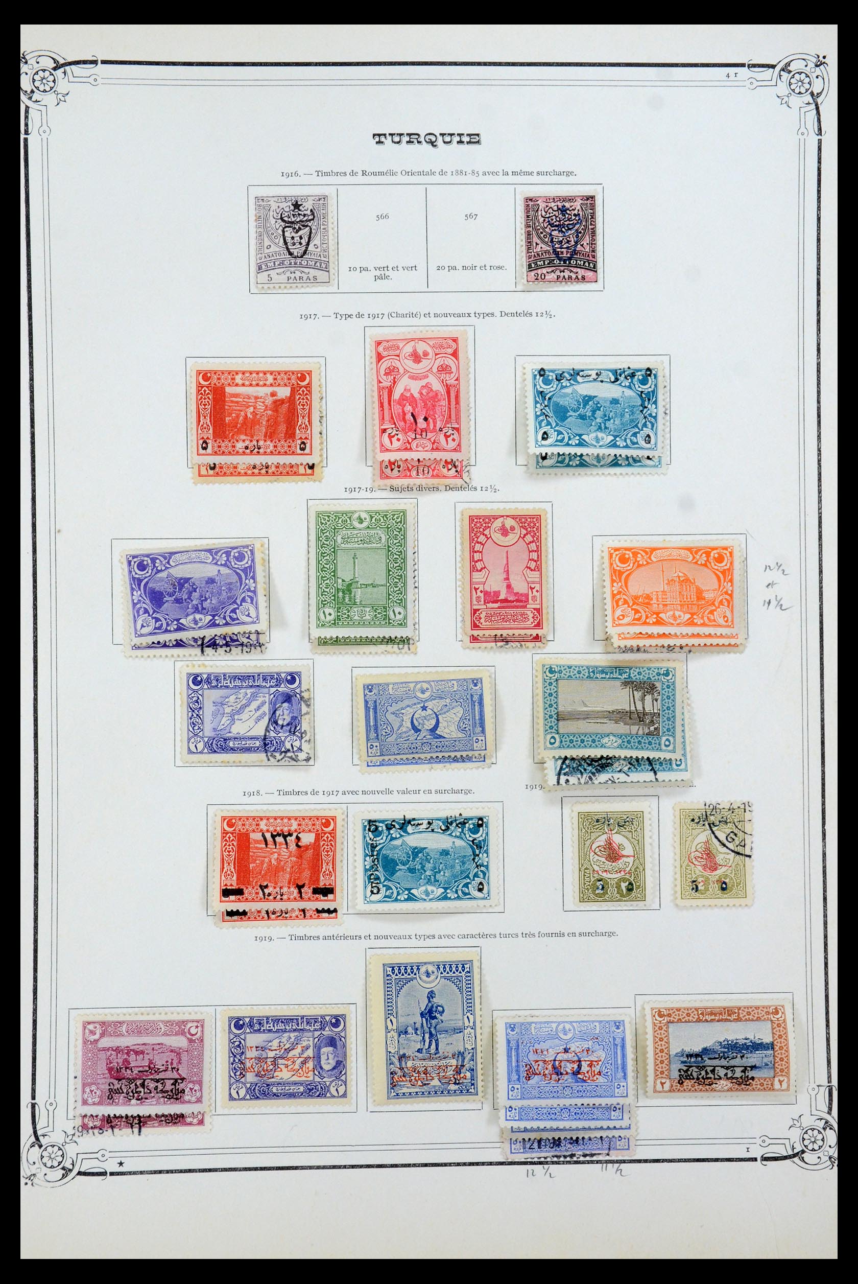 35722 021 - Postzegelverzameling 35722 Turkije 1862-1960.