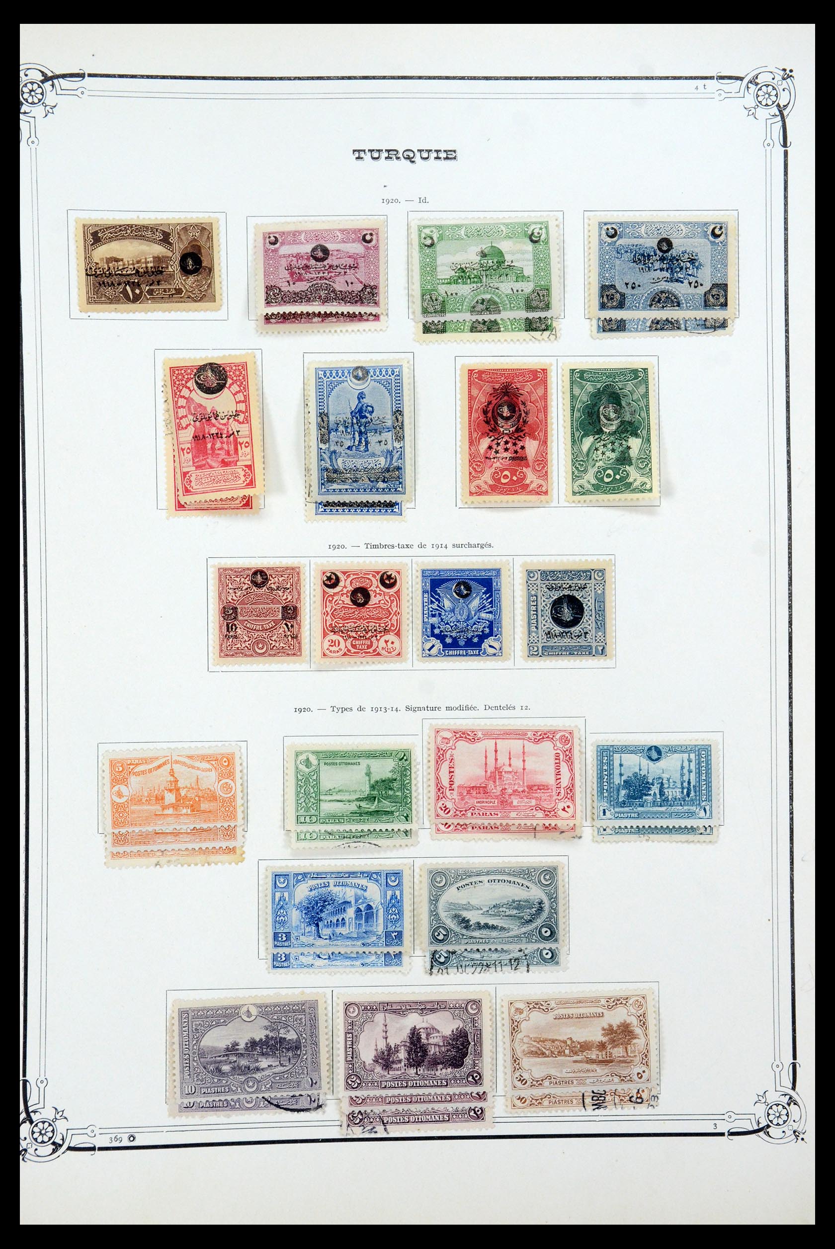 35722 023 - Postzegelverzameling 35722 Turkije 1862-1960.