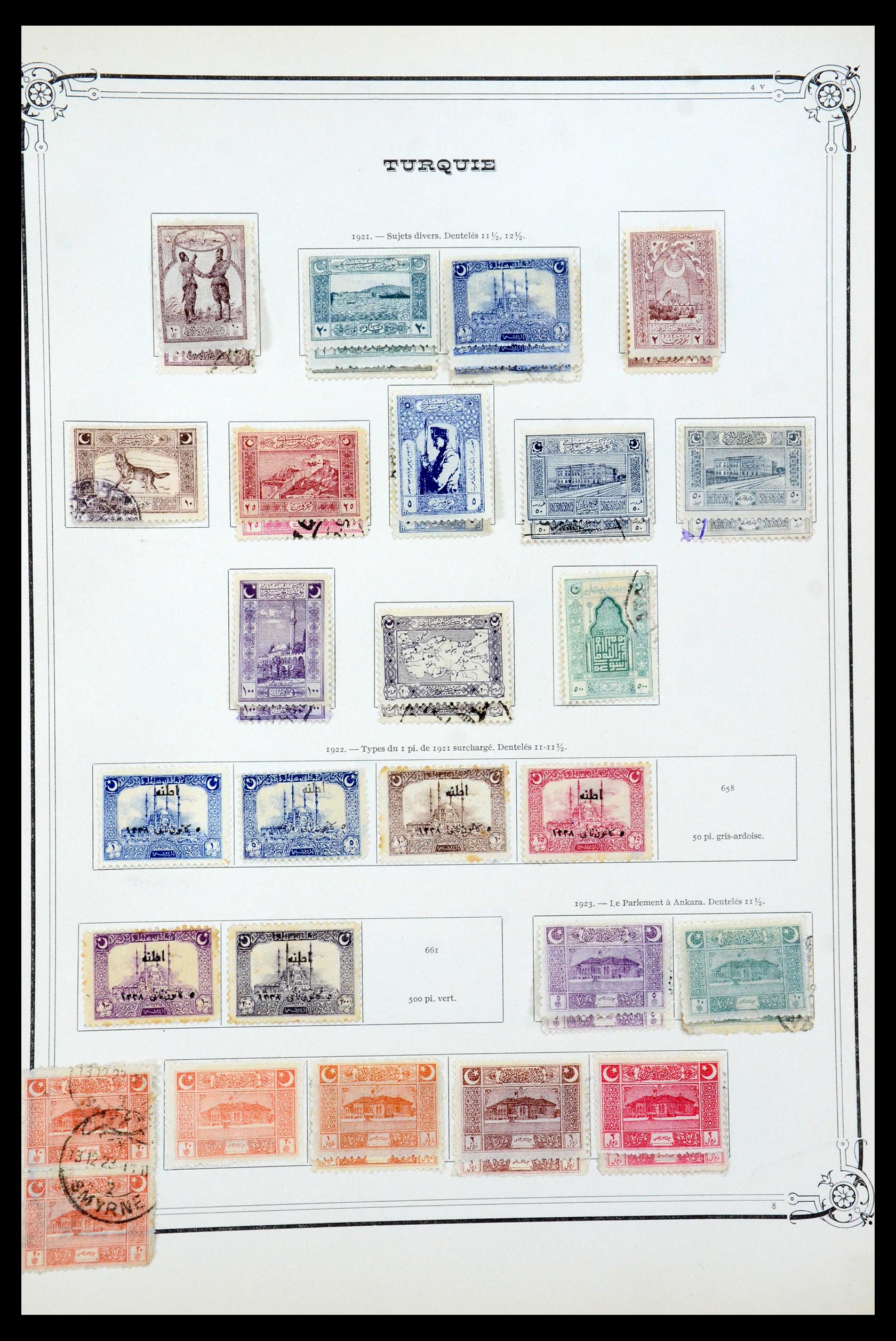 35722 025 - Postzegelverzameling 35722 Turkije 1862-1960.
