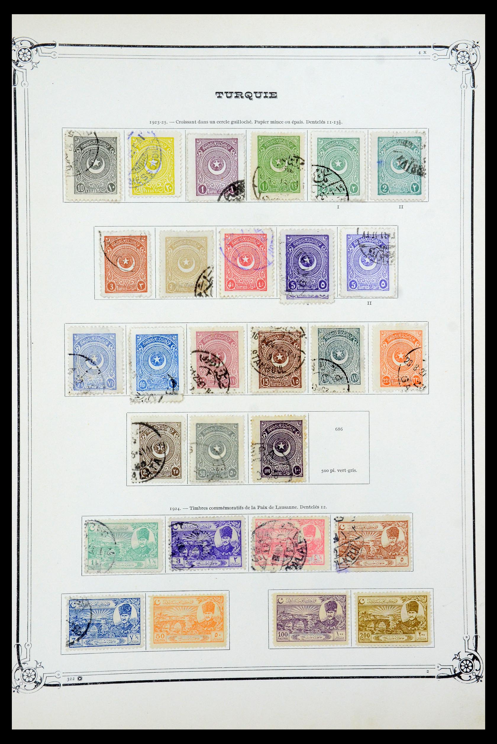 35722 026 - Postzegelverzameling 35722 Turkije 1862-1960.