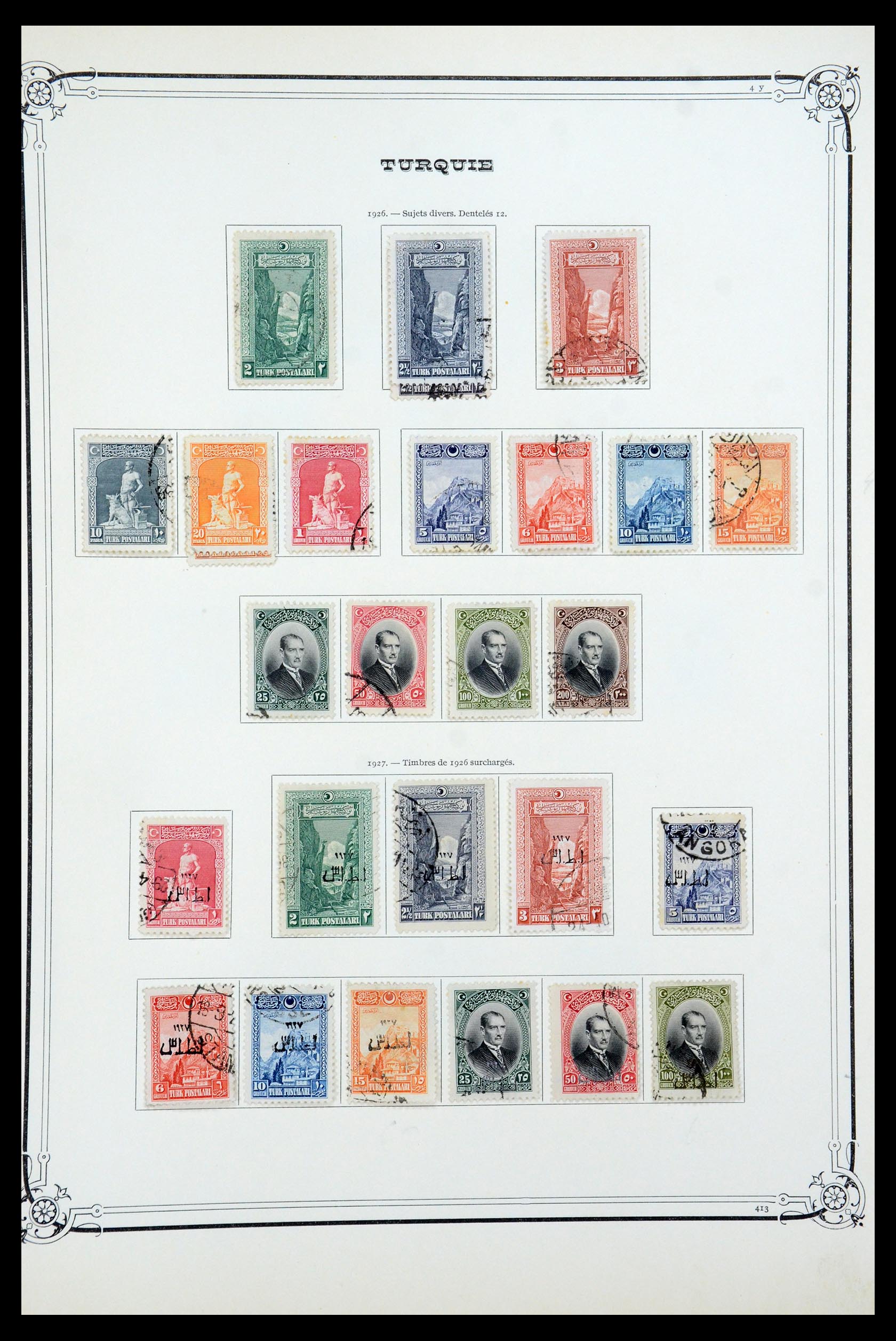 35722 027 - Postzegelverzameling 35722 Turkije 1862-1960.