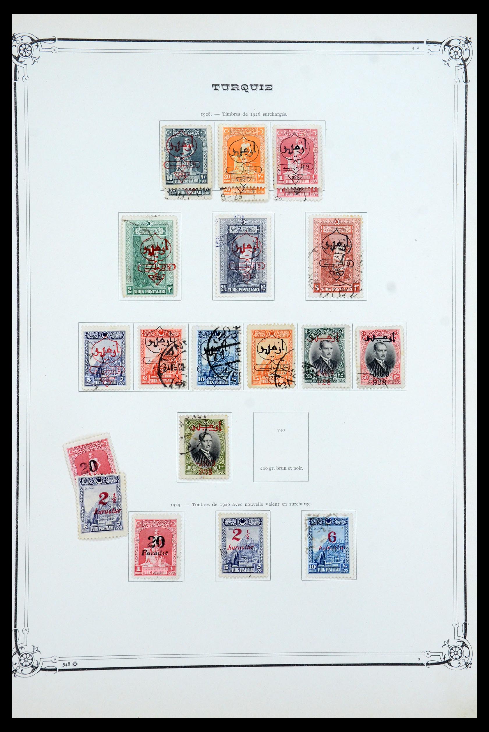35722 028 - Postzegelverzameling 35722 Turkije 1862-1960.