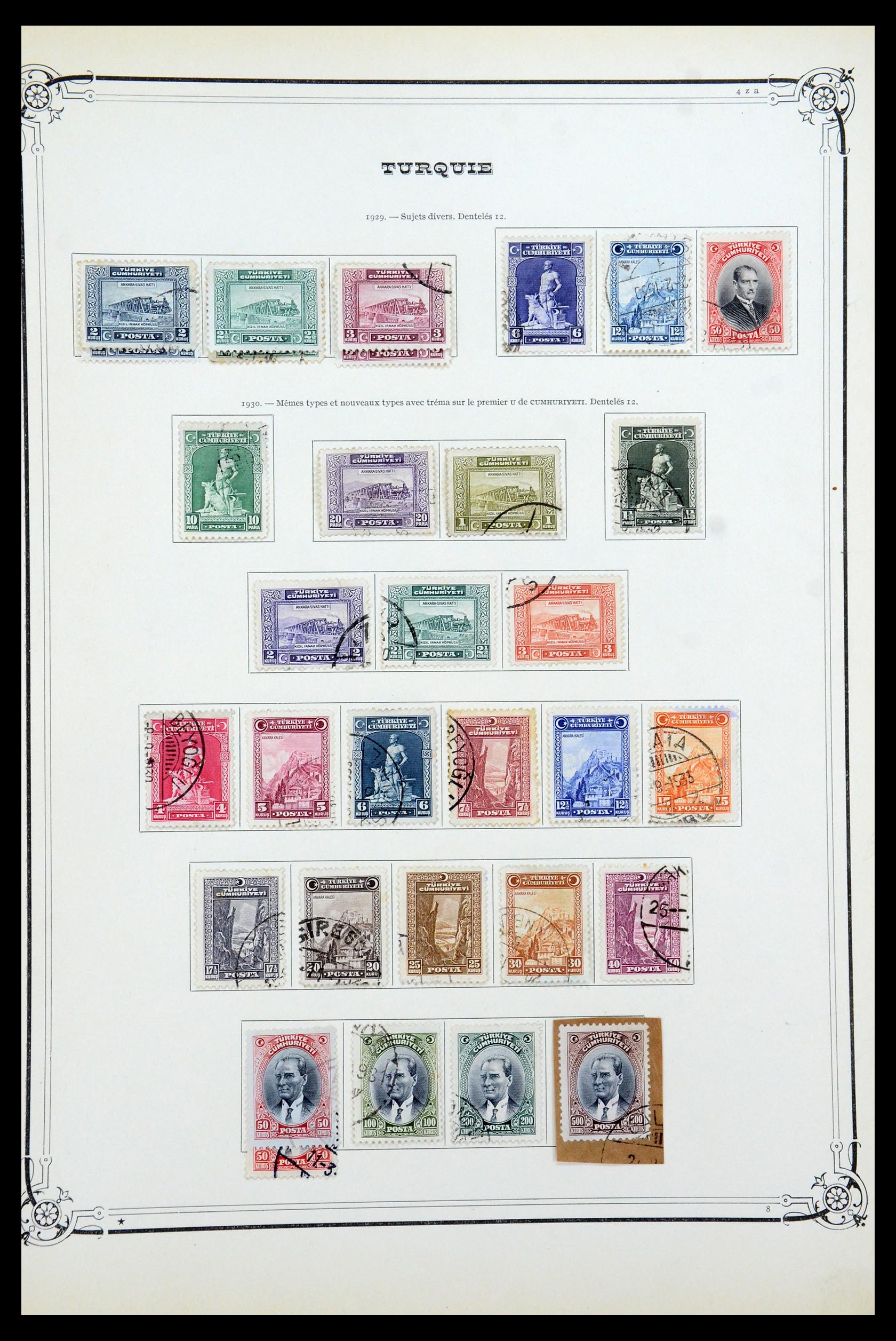 35722 029 - Postzegelverzameling 35722 Turkije 1862-1960.