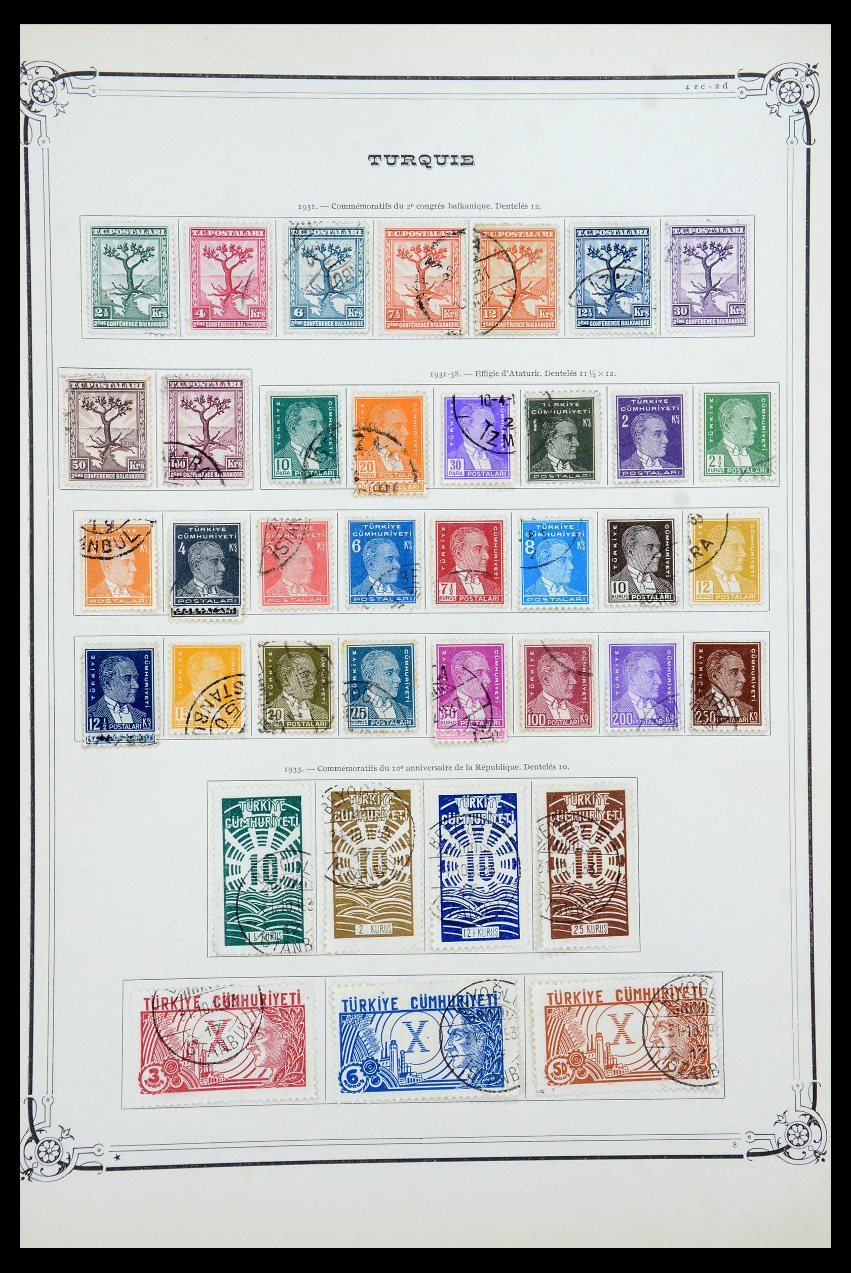 35722 031 - Postzegelverzameling 35722 Turkije 1862-1960.
