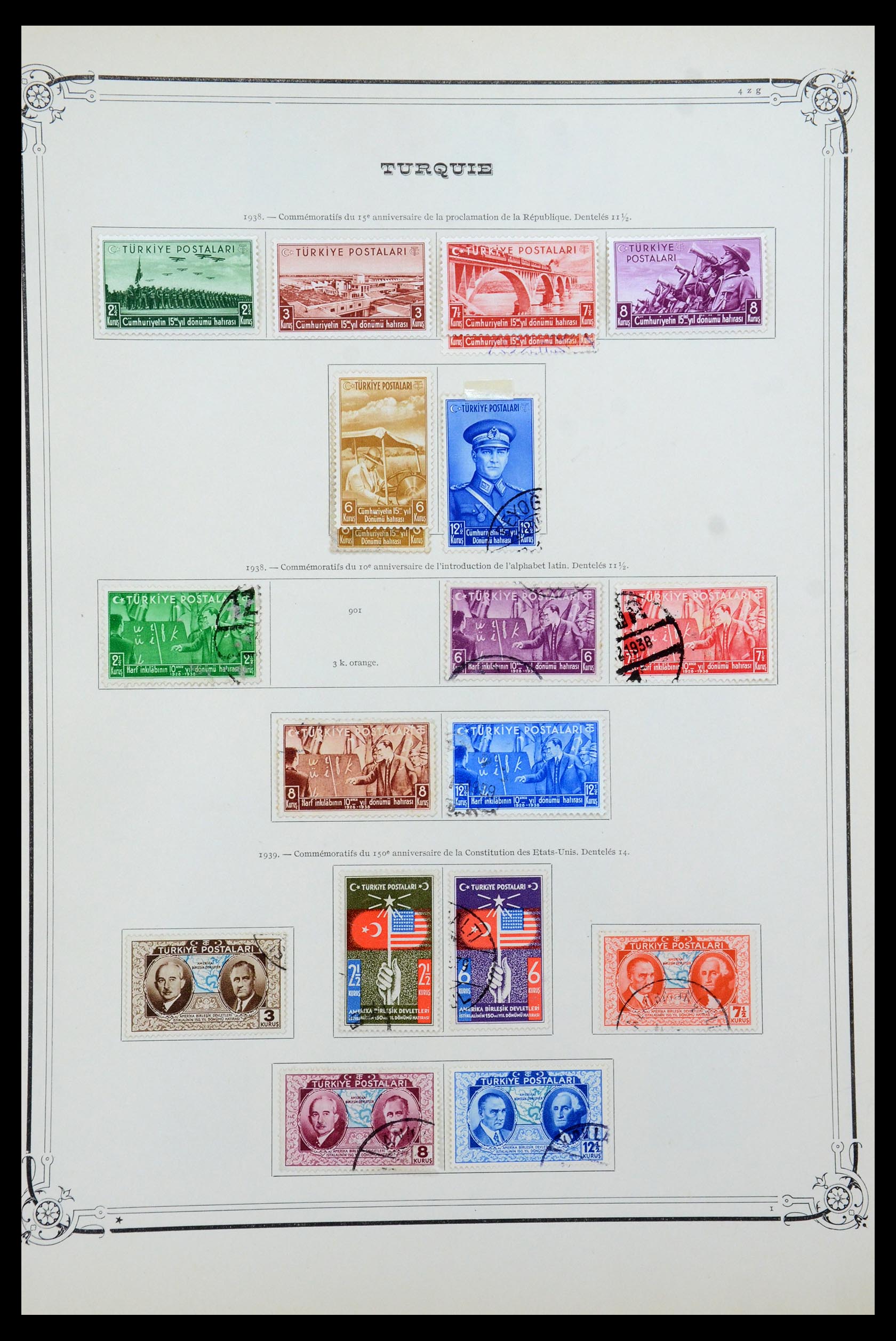 35722 034 - Postzegelverzameling 35722 Turkije 1862-1960.