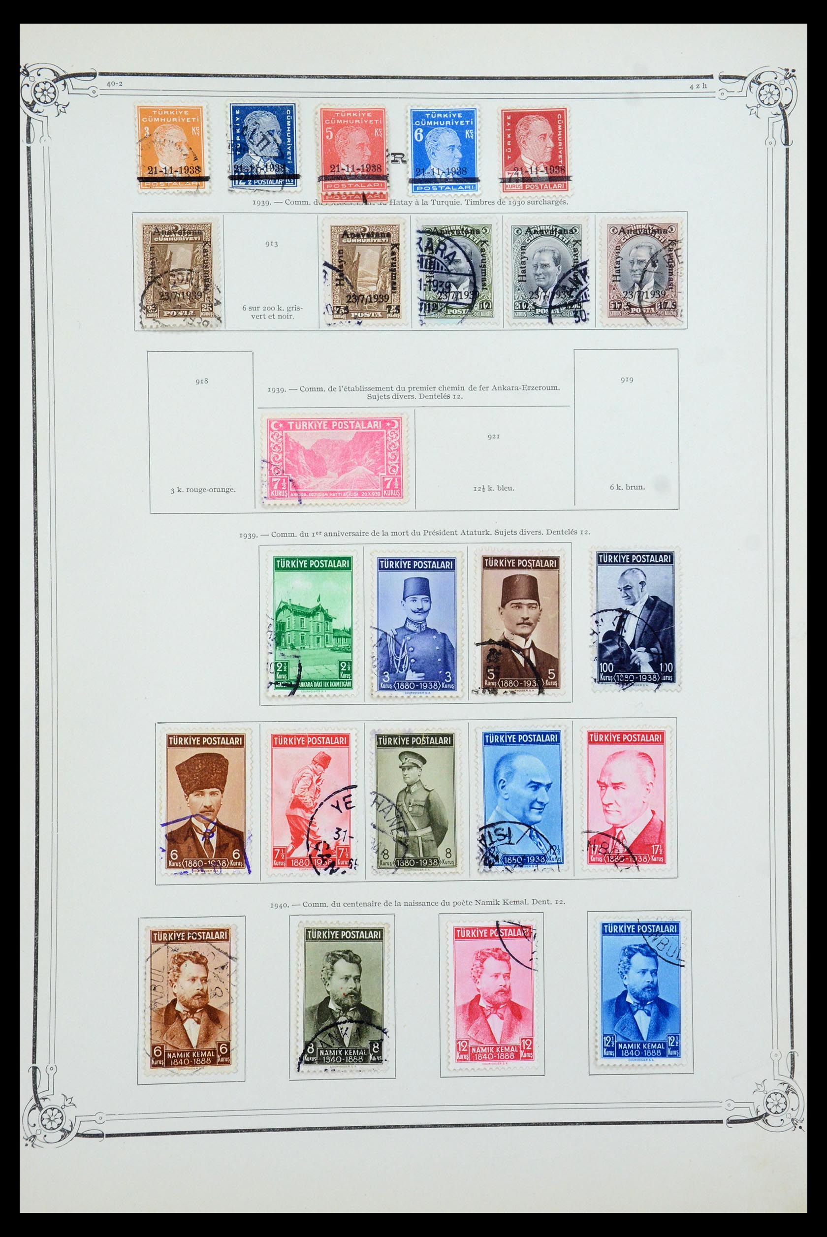 35722 035 - Postzegelverzameling 35722 Turkije 1862-1960.