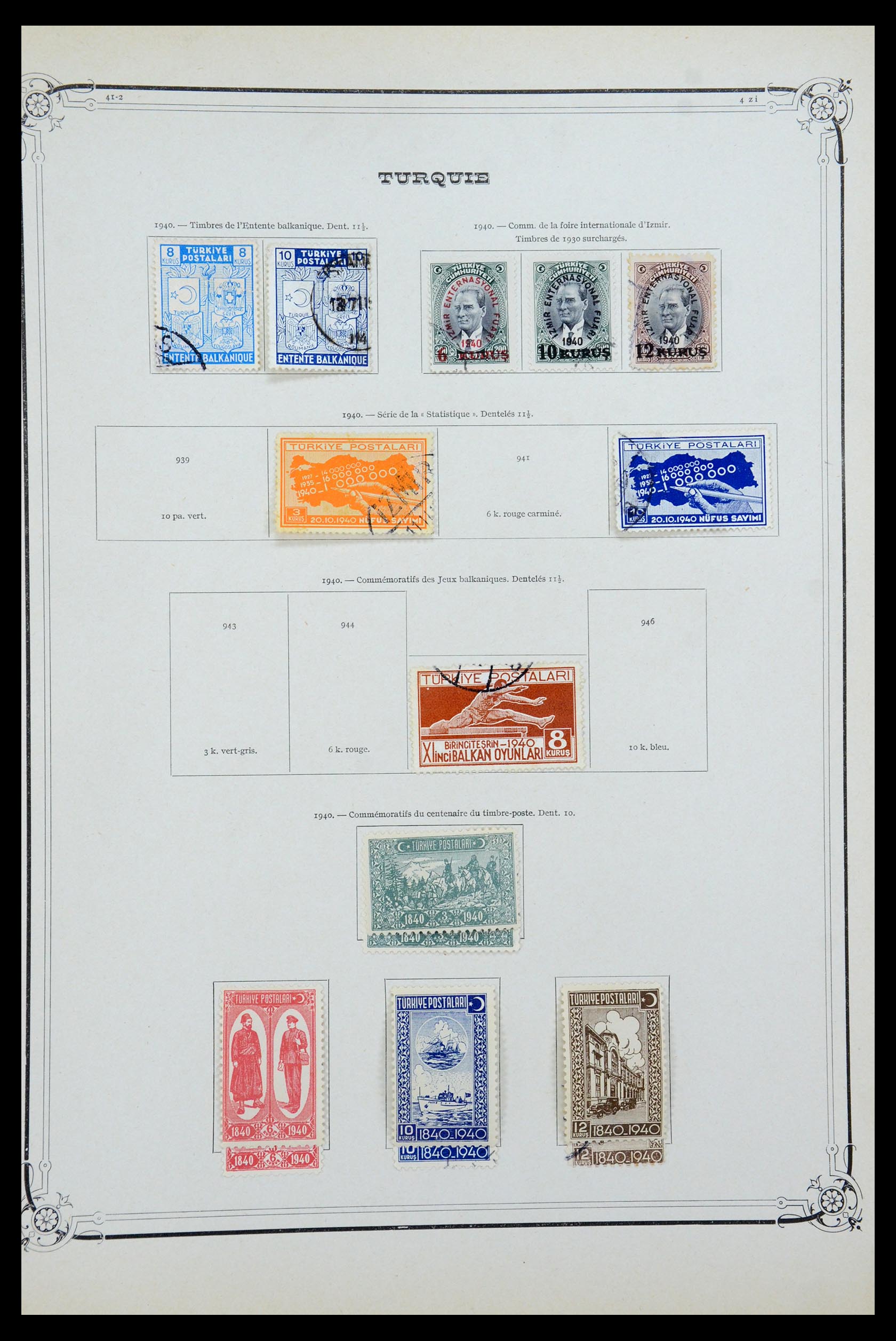 35722 036 - Postzegelverzameling 35722 Turkije 1862-1960.