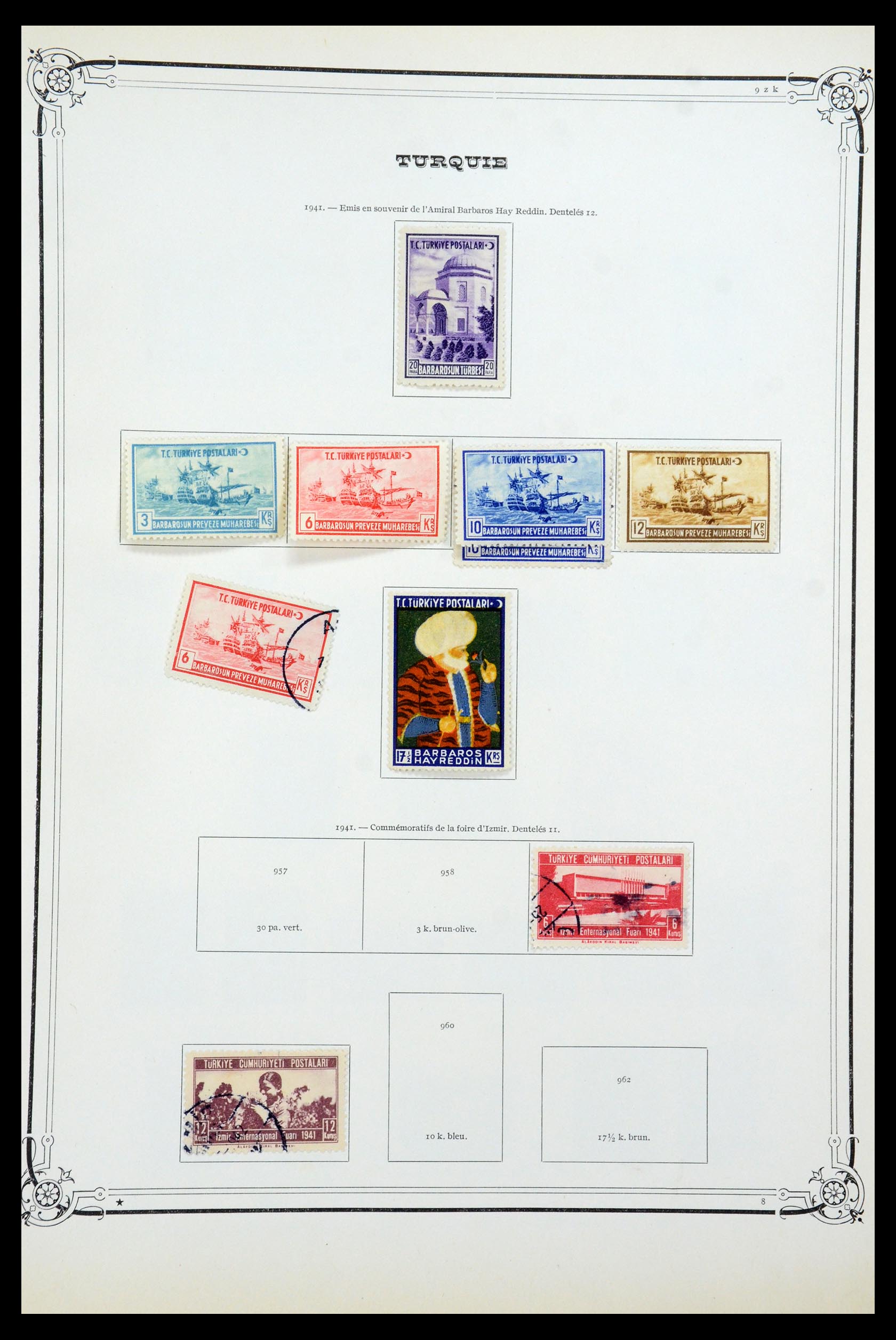 35722 037 - Postzegelverzameling 35722 Turkije 1862-1960.