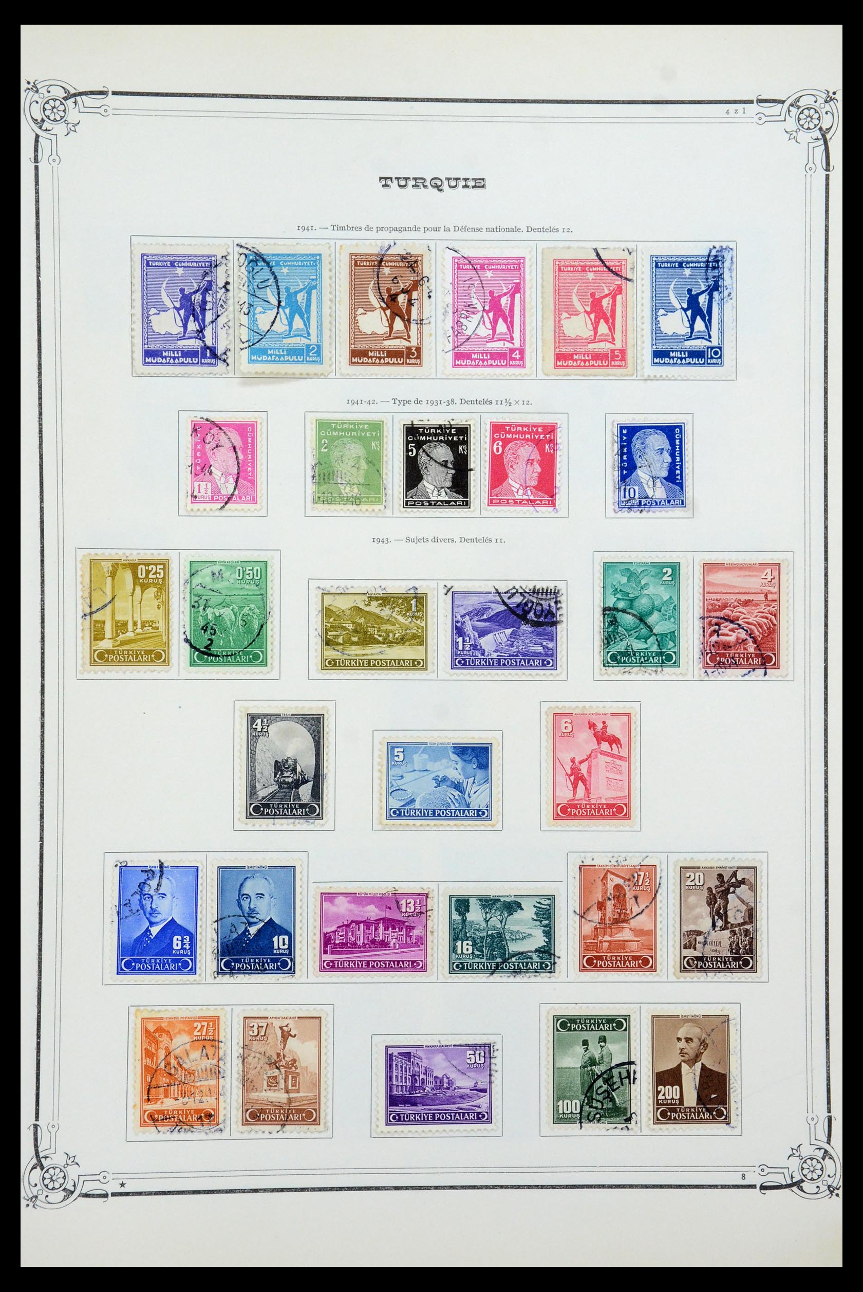 35722 038 - Postzegelverzameling 35722 Turkije 1862-1960.