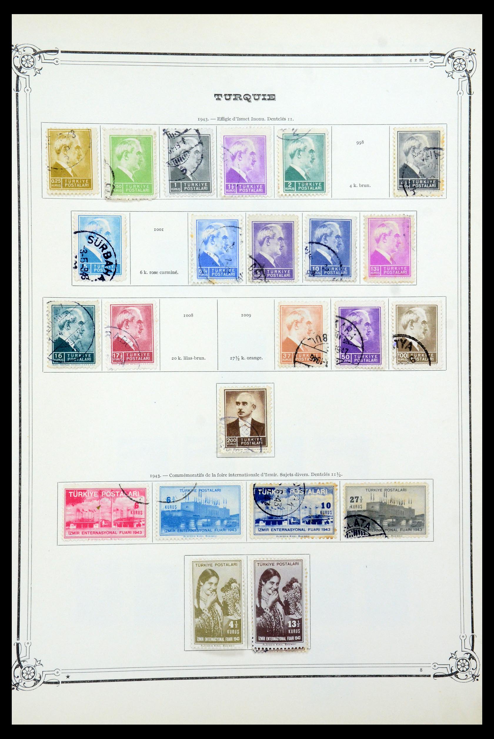 35722 039 - Postzegelverzameling 35722 Turkije 1862-1960.