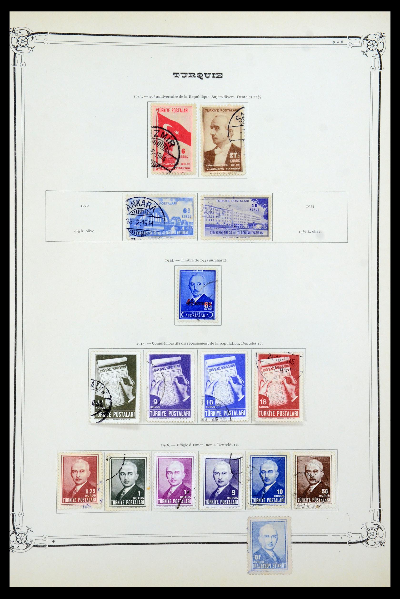 35722 040 - Postzegelverzameling 35722 Turkije 1862-1960.