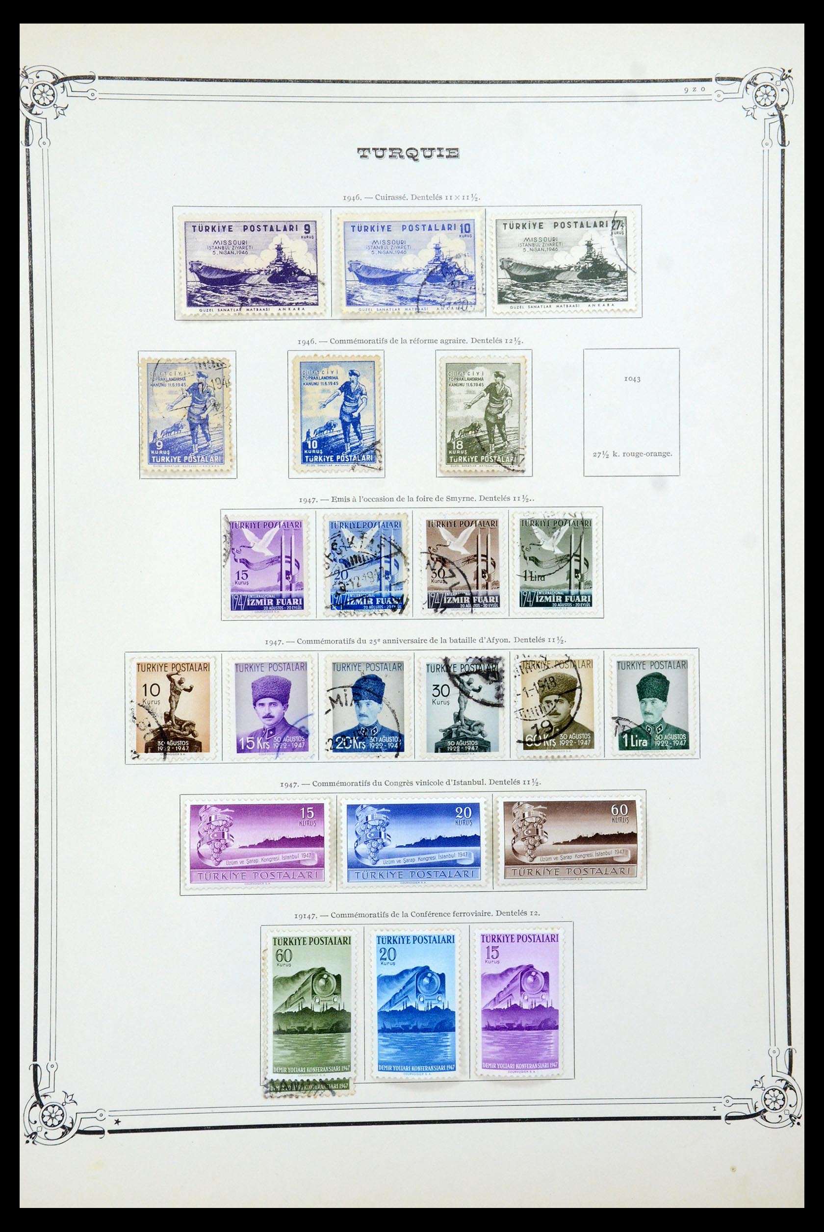 35722 041 - Postzegelverzameling 35722 Turkije 1862-1960.