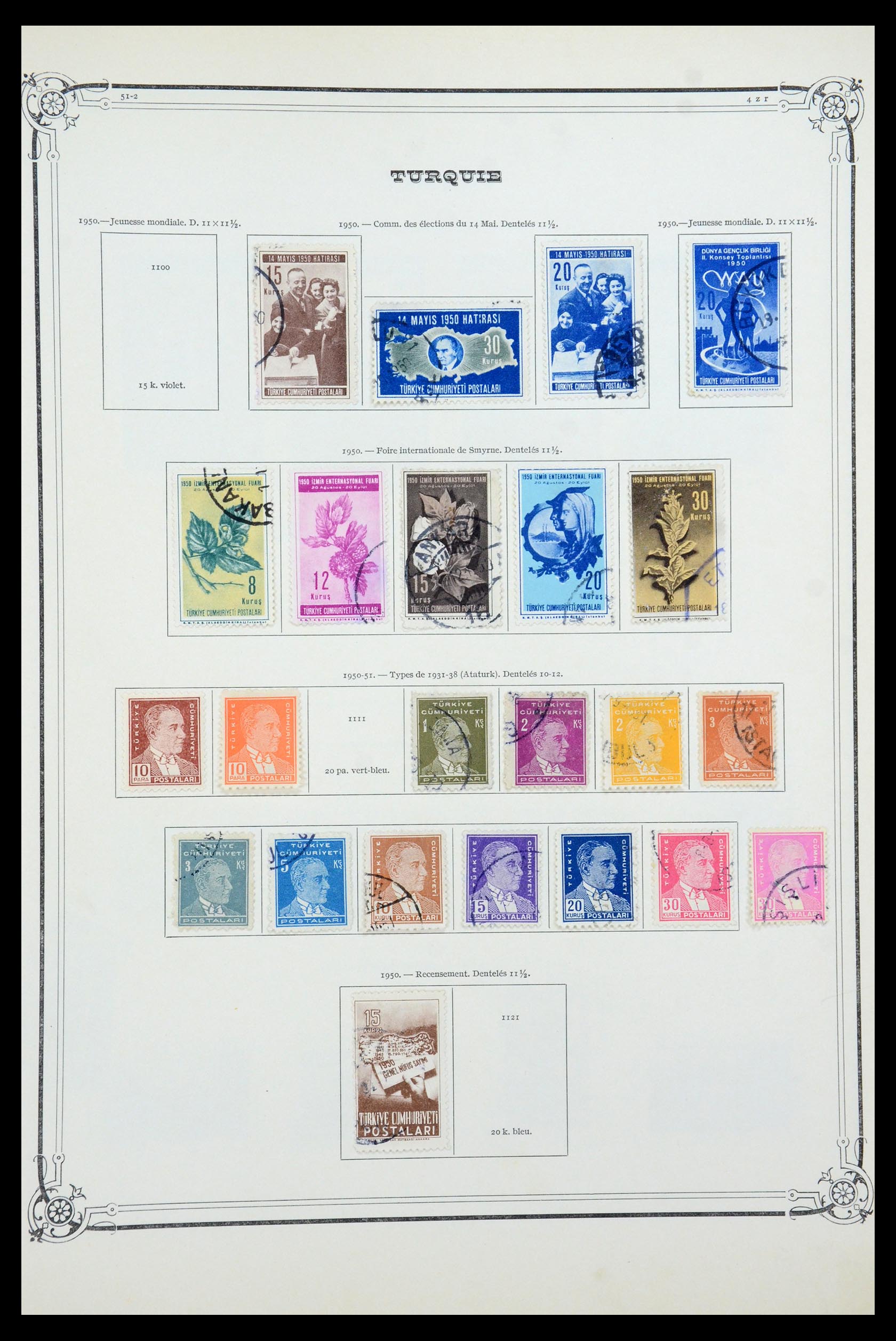 35722 044 - Postzegelverzameling 35722 Turkije 1862-1960.