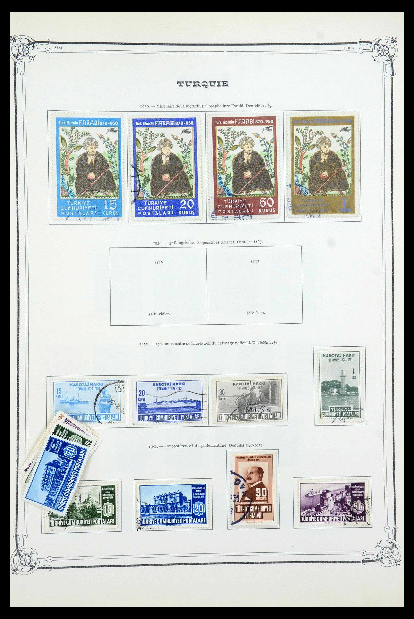 35722 045 - Postzegelverzameling 35722 Turkije 1862-1960.