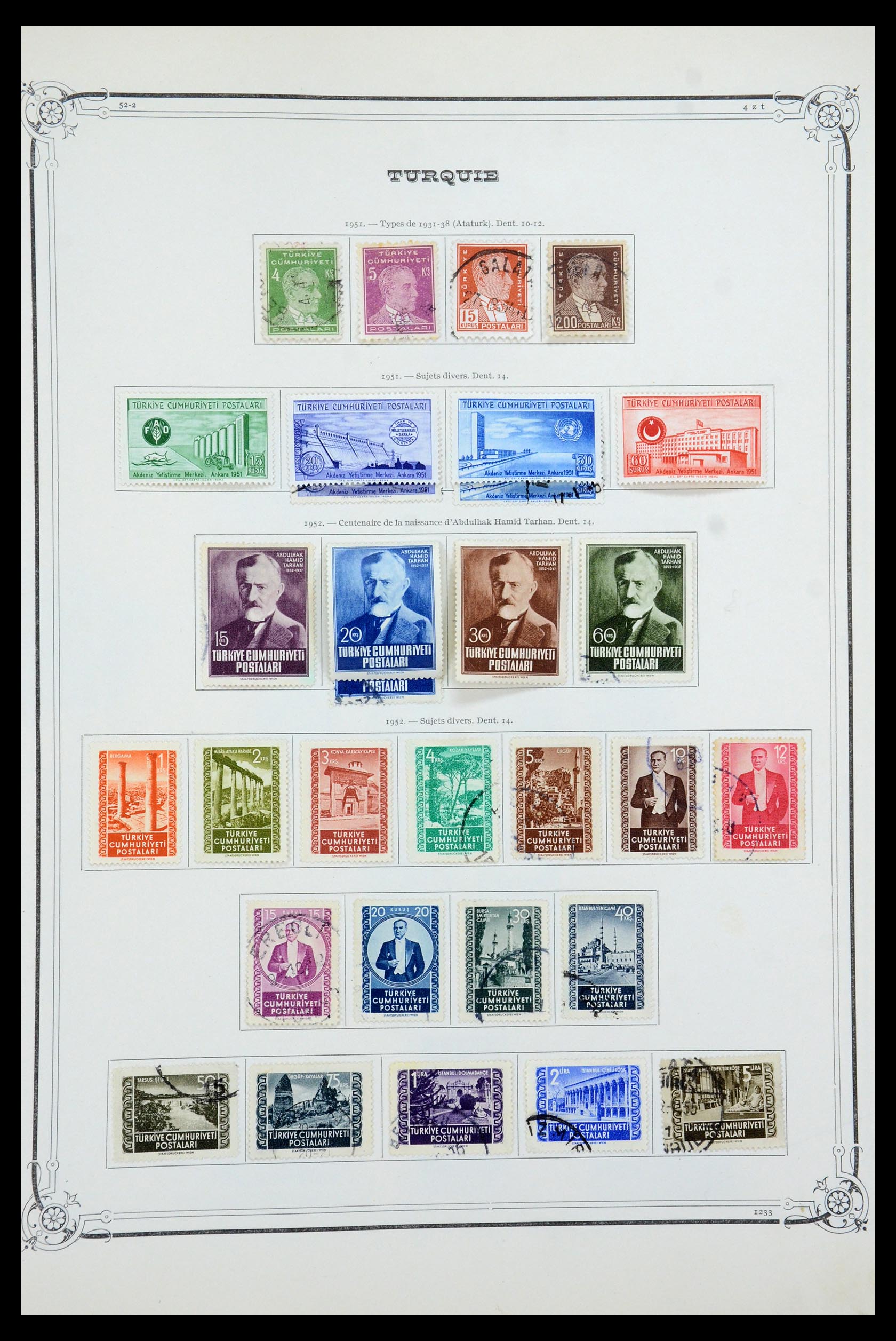 35722 046 - Postzegelverzameling 35722 Turkije 1862-1960.