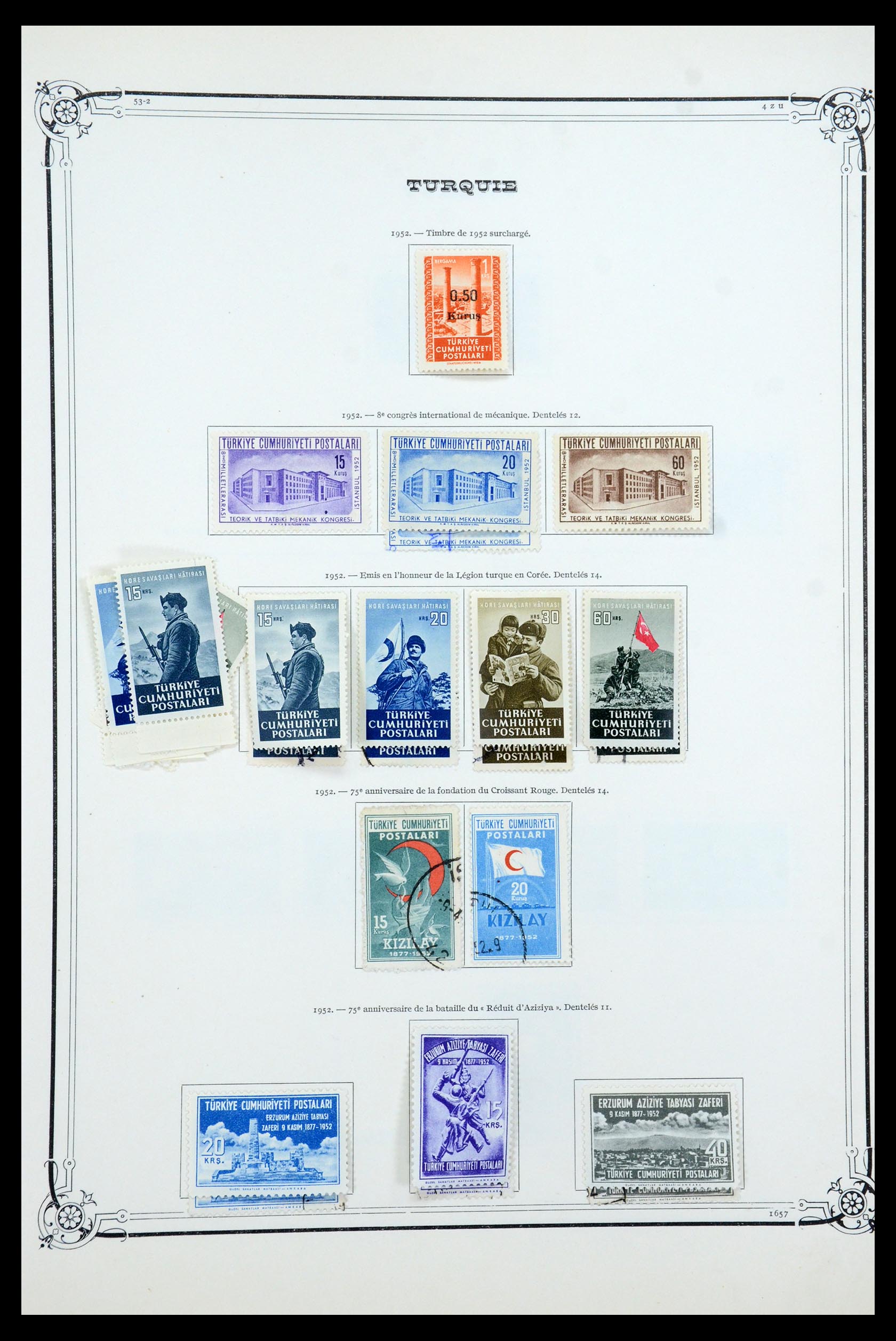 35722 047 - Postzegelverzameling 35722 Turkije 1862-1960.