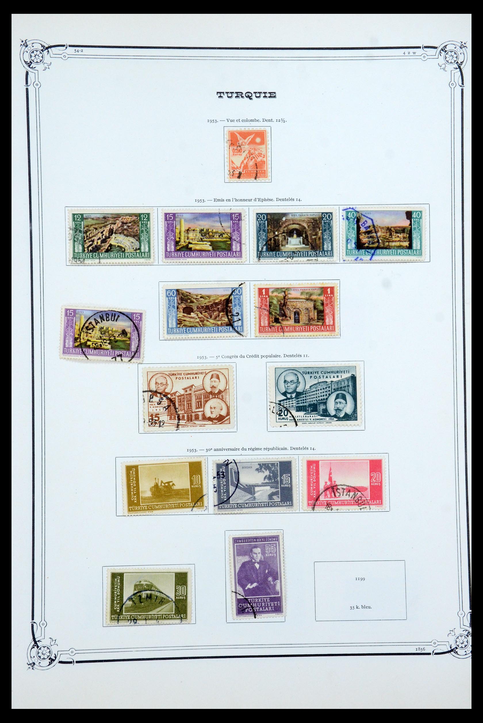 35722 049 - Postzegelverzameling 35722 Turkije 1862-1960.