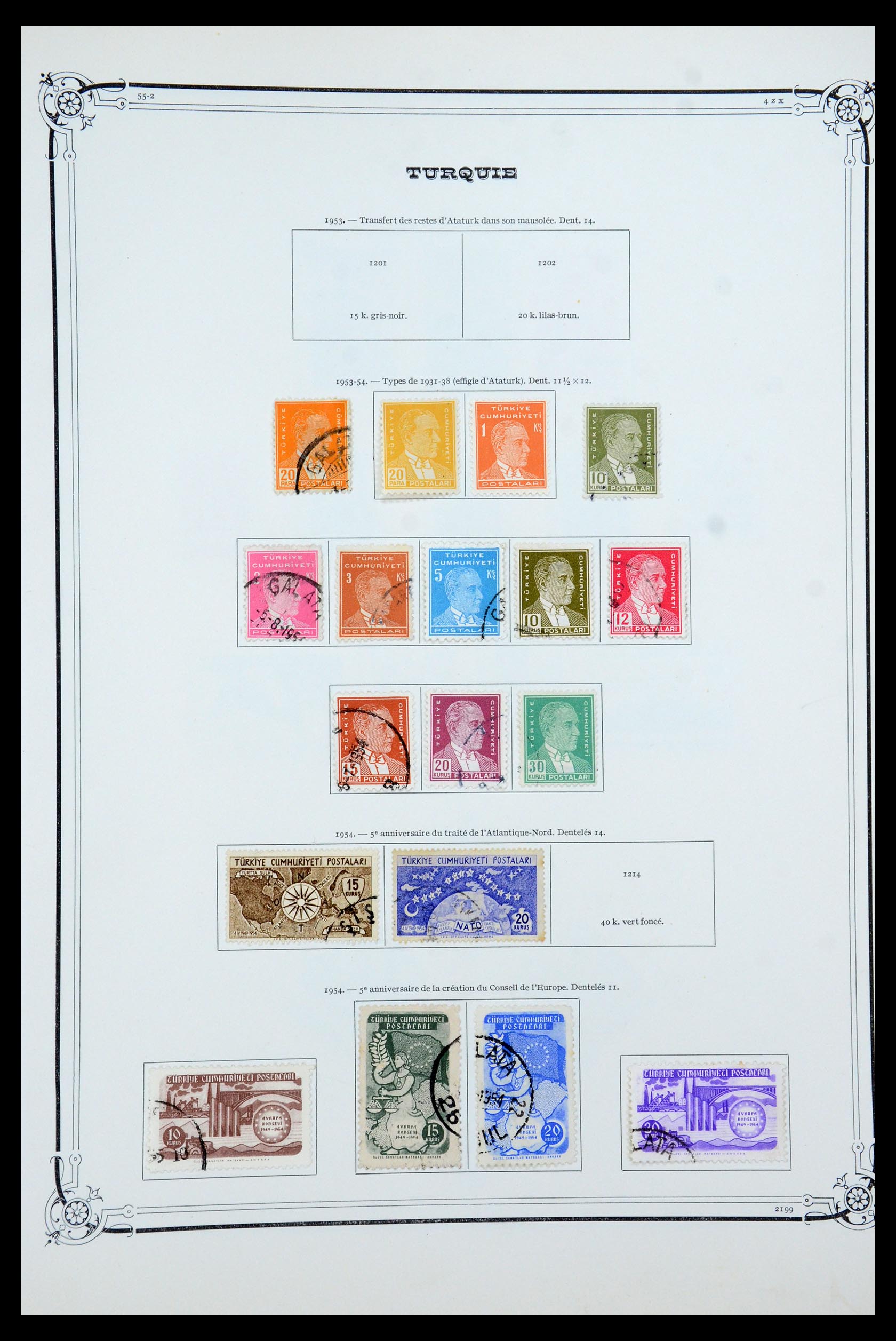 35722 050 - Postzegelverzameling 35722 Turkije 1862-1960.