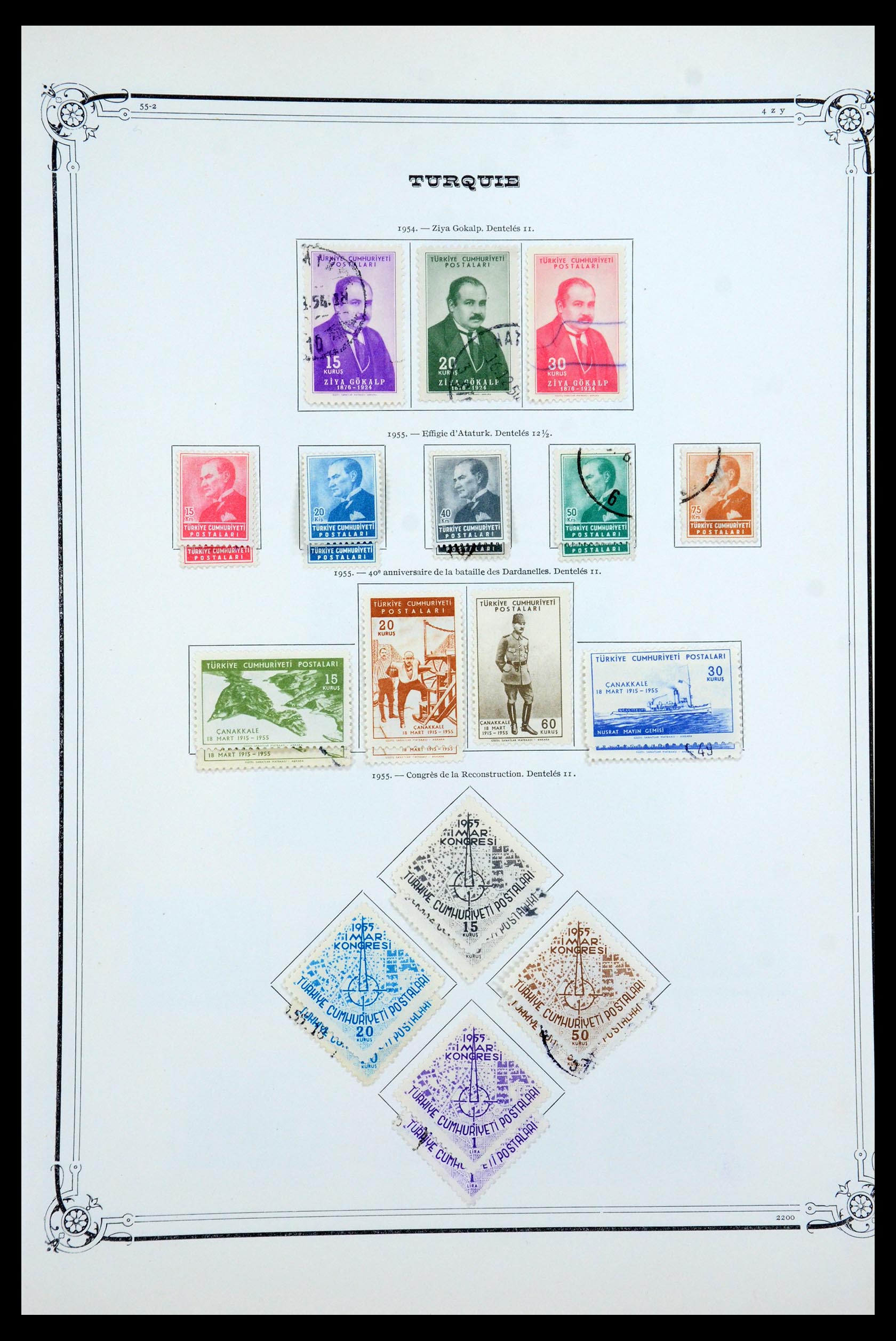35722 051 - Postzegelverzameling 35722 Turkije 1862-1960.
