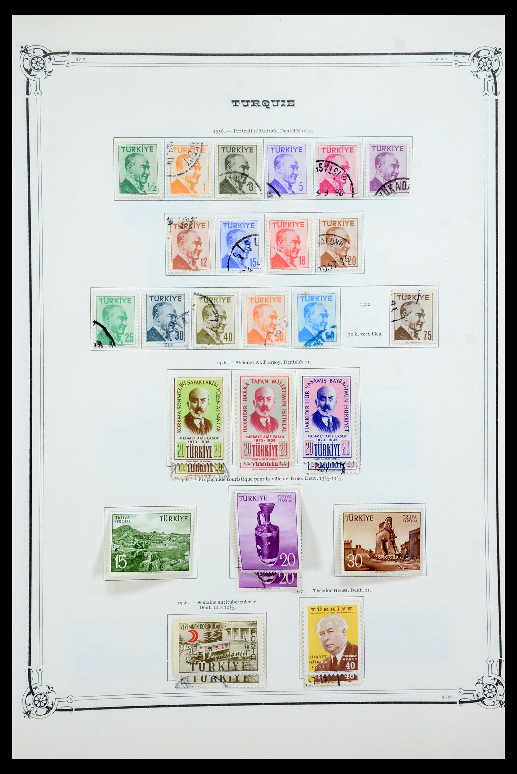 35722 055 - Postzegelverzameling 35722 Turkije 1862-1960.