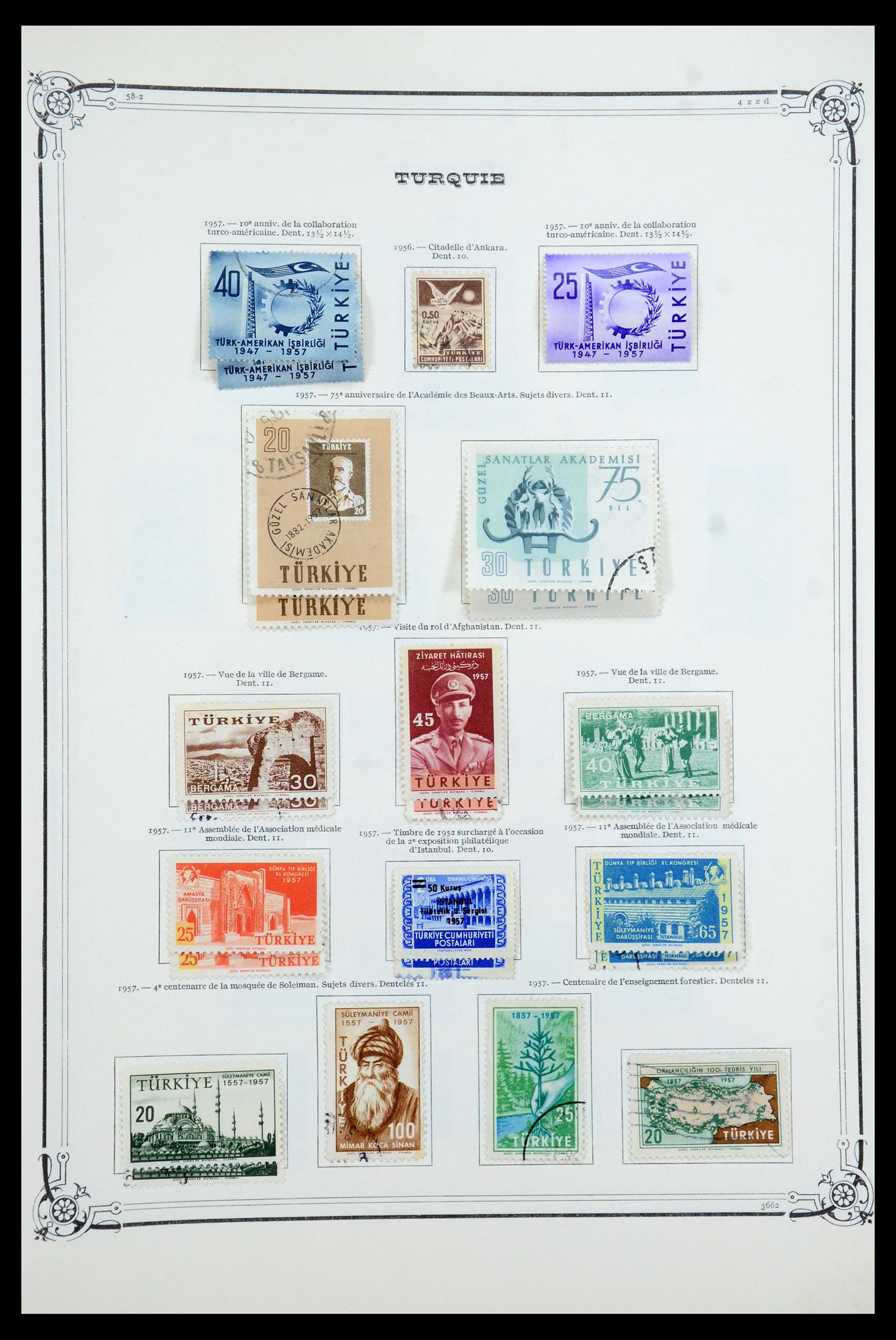 35722 056 - Postzegelverzameling 35722 Turkije 1862-1960.