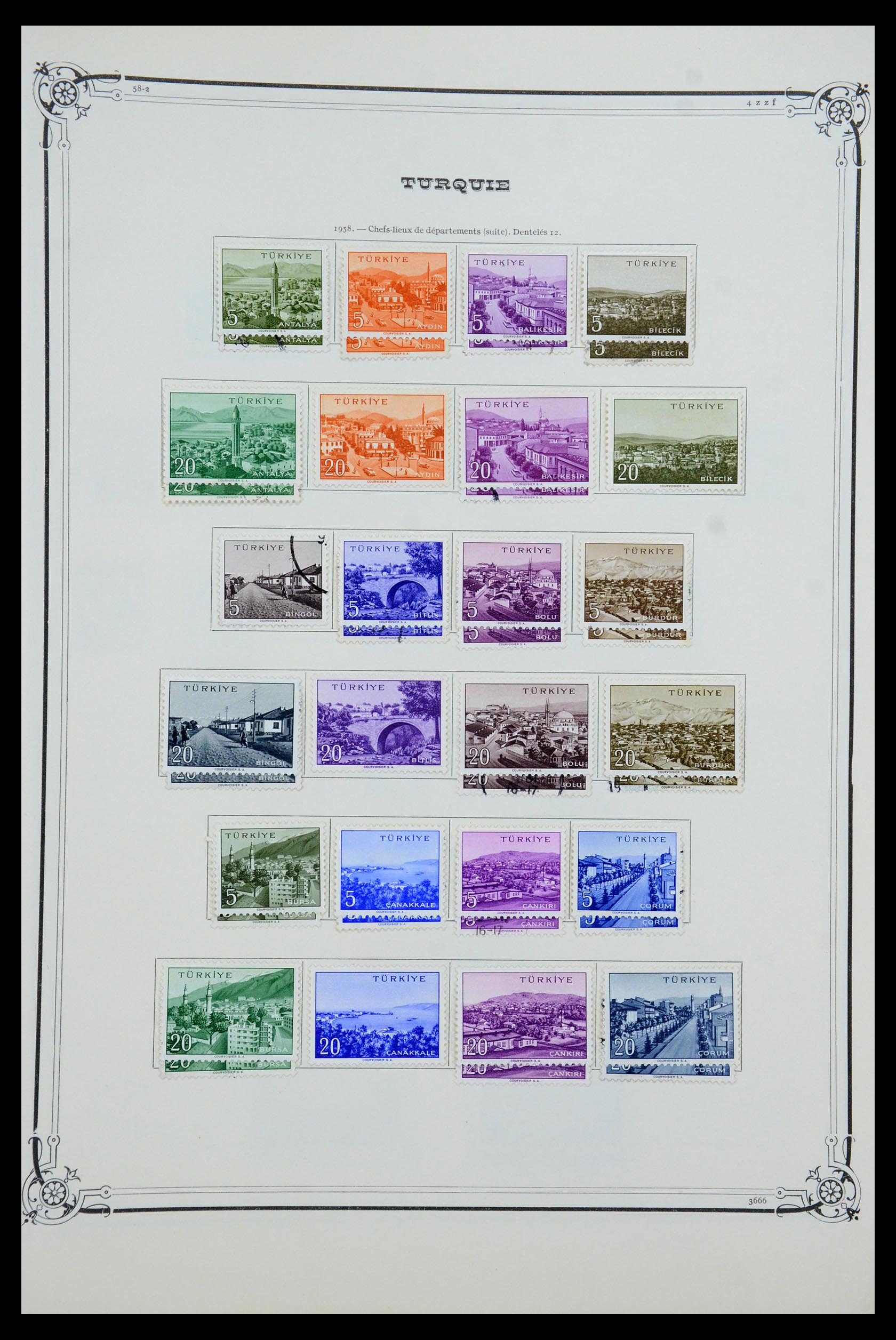 35722 059 - Postzegelverzameling 35722 Turkije 1862-1960.