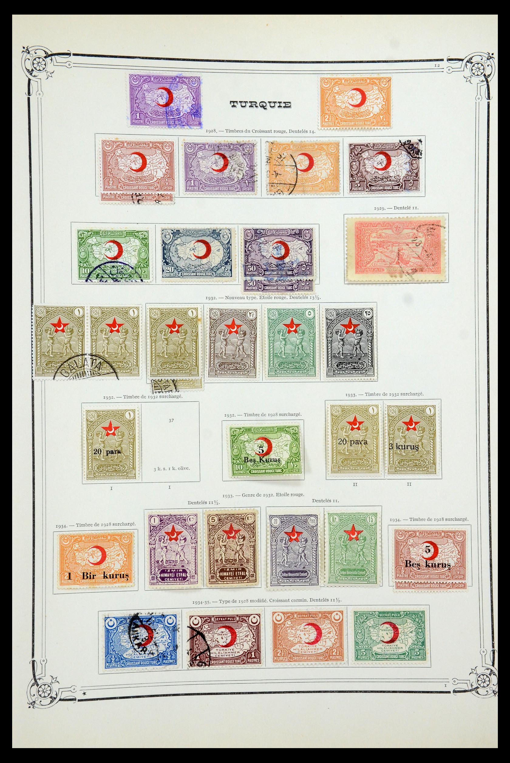 35722 082 - Postzegelverzameling 35722 Turkije 1862-1960.