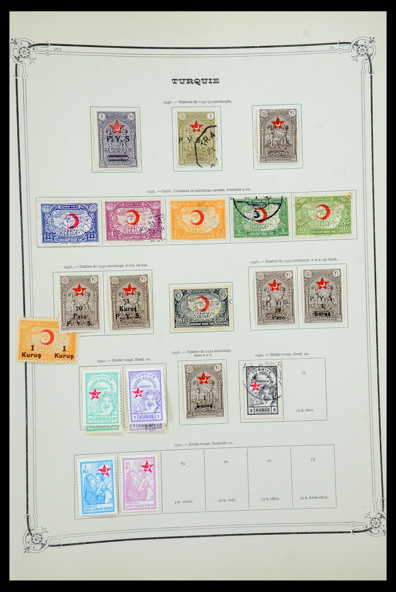 35722 083 - Postzegelverzameling 35722 Turkije 1862-1960.