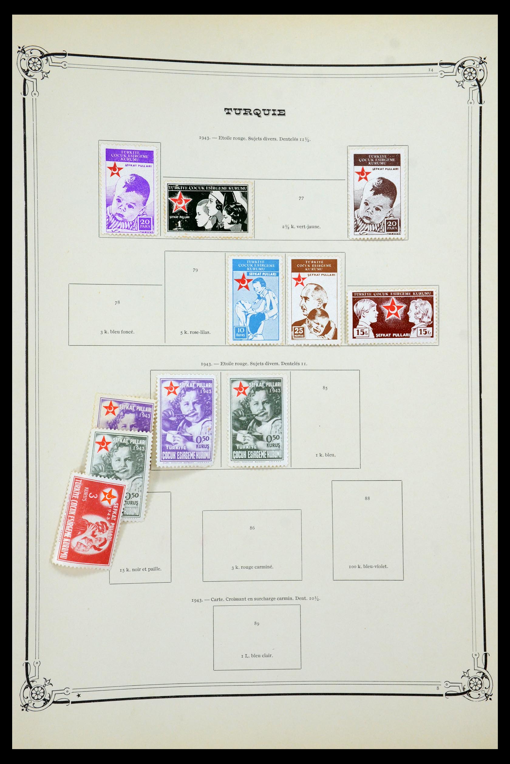 35722 084 - Postzegelverzameling 35722 Turkije 1862-1960.