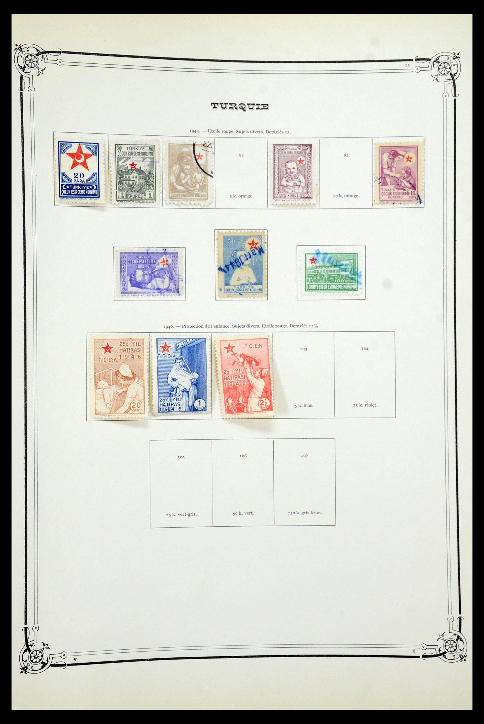 35722 085 - Postzegelverzameling 35722 Turkije 1862-1960.
