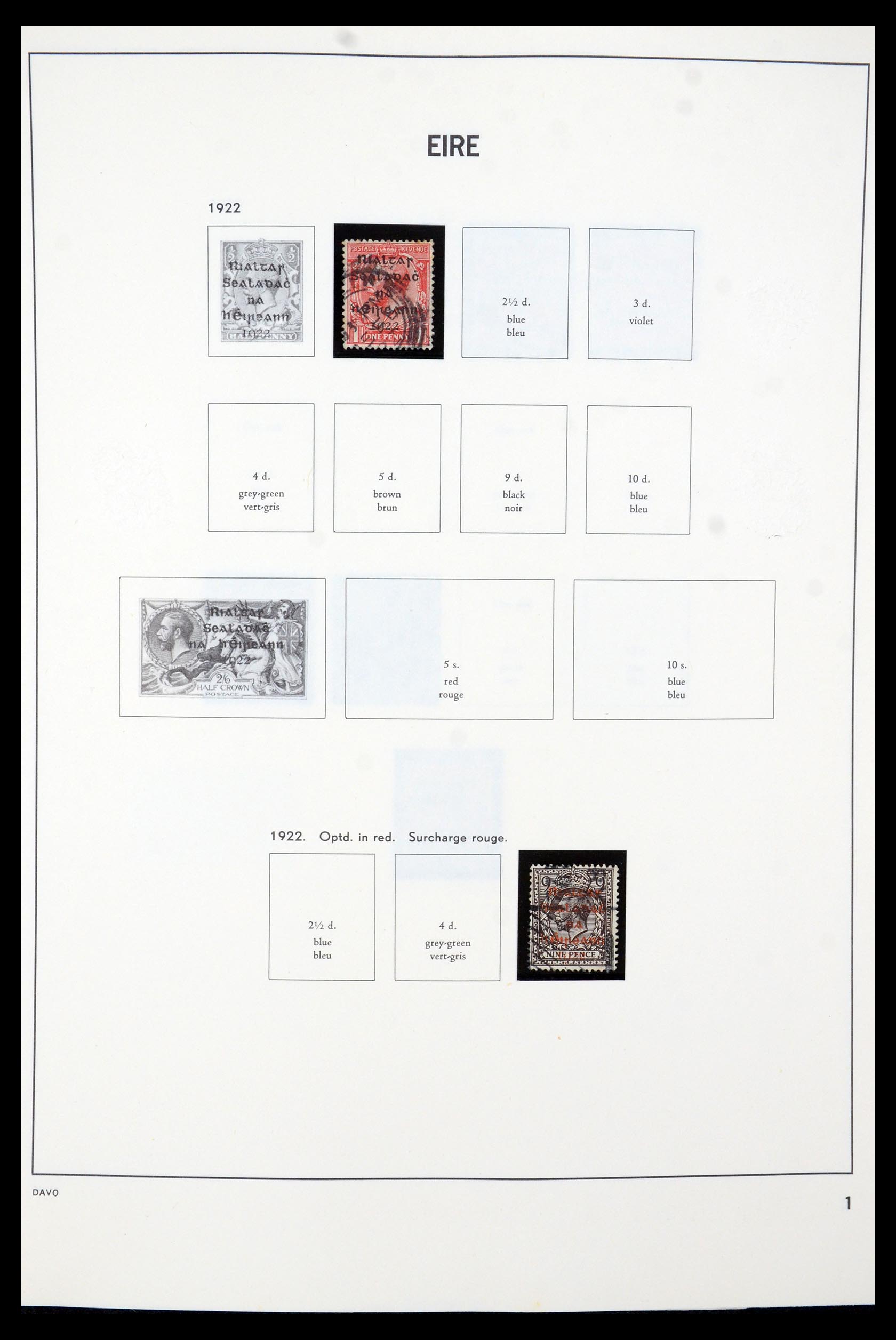 35724 001 - Postzegelverzameling 35724 Ierland 1922-2005.